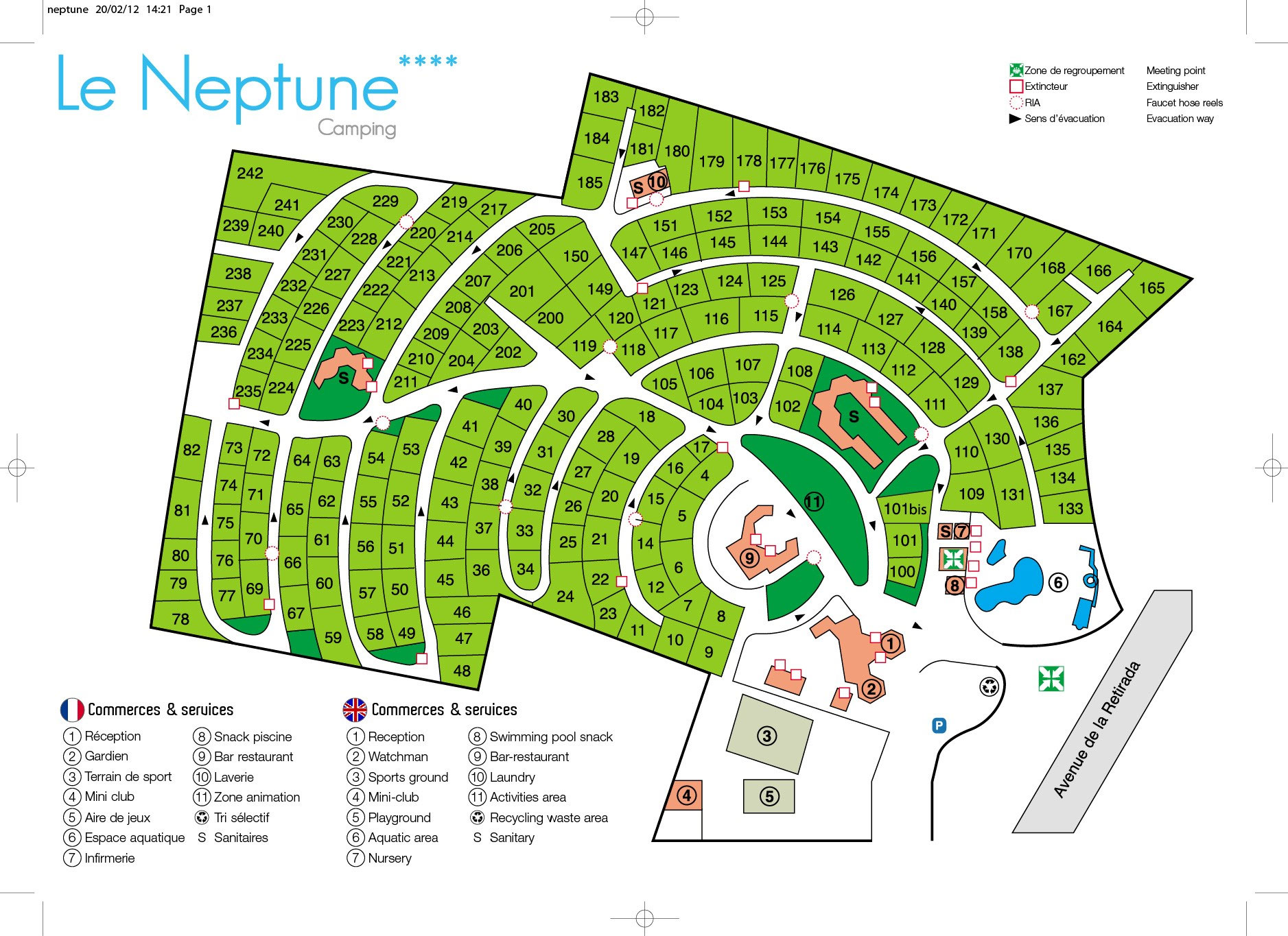 Plattegrond Le Neptune