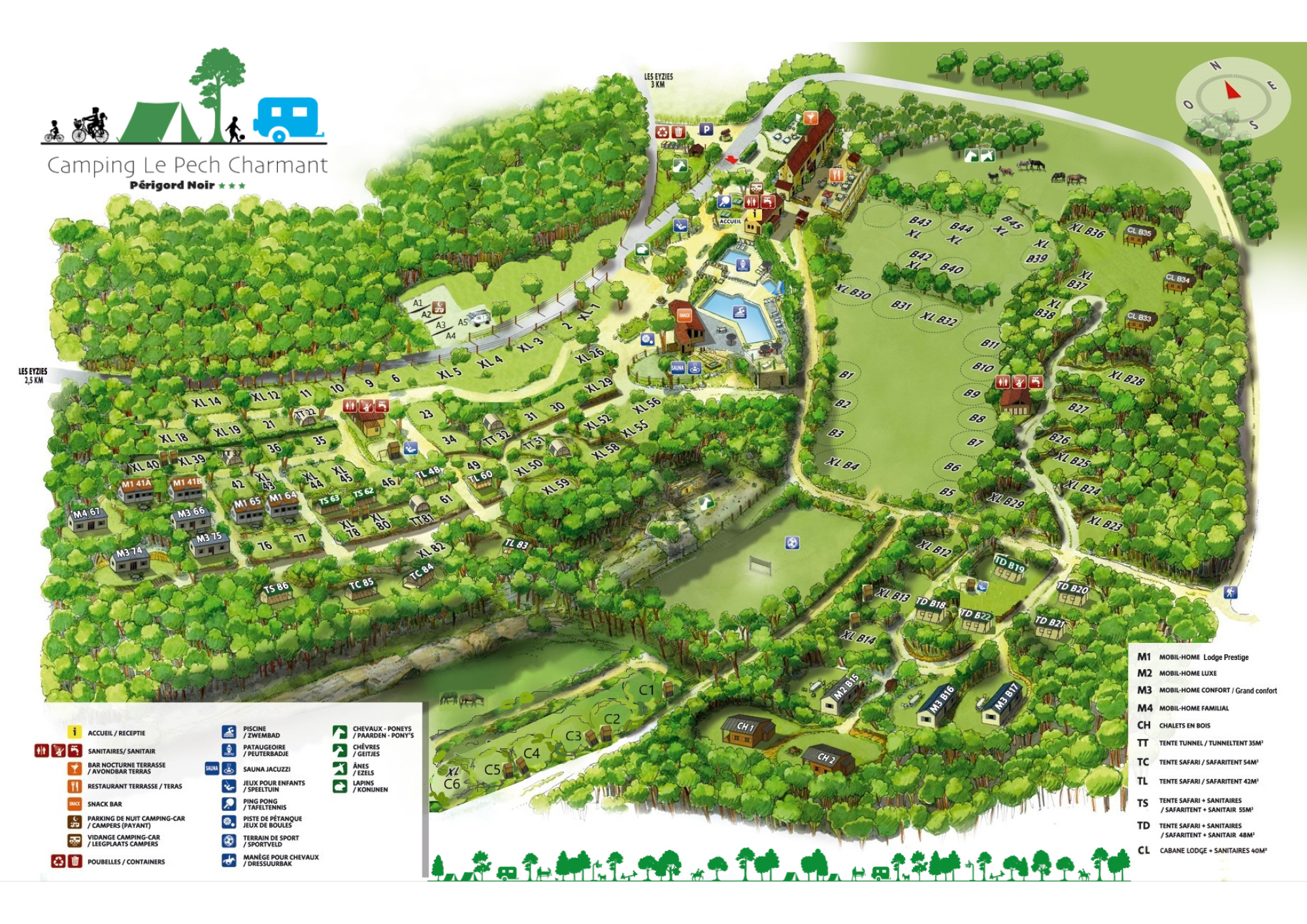 Plattegrond Le Pech Charmant