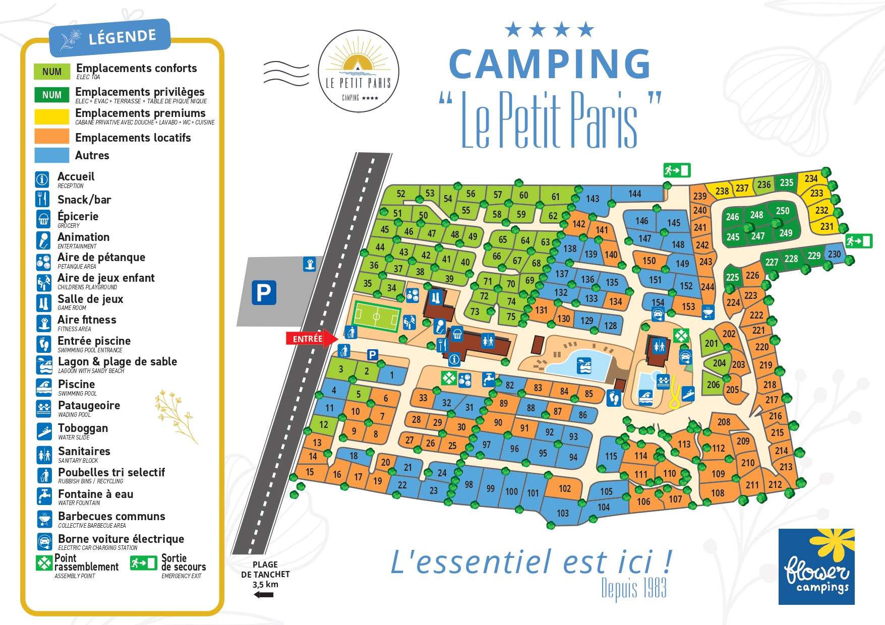 Plattegrond Le Petit Paris