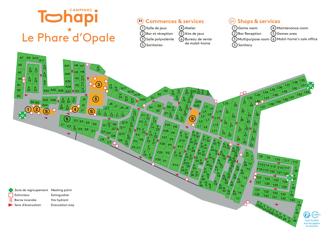 Plattegrond Le Phare d'Opal