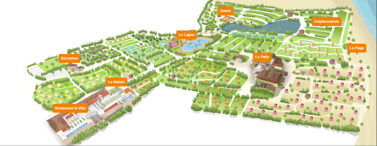 Plattegrond Le Sérignan Plage