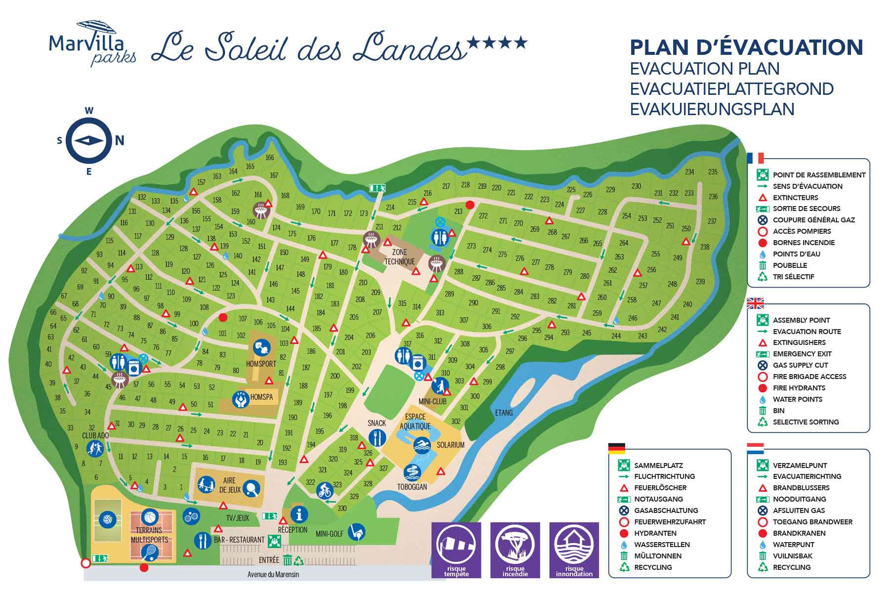 Plattegrond Le Soleil Des Landes