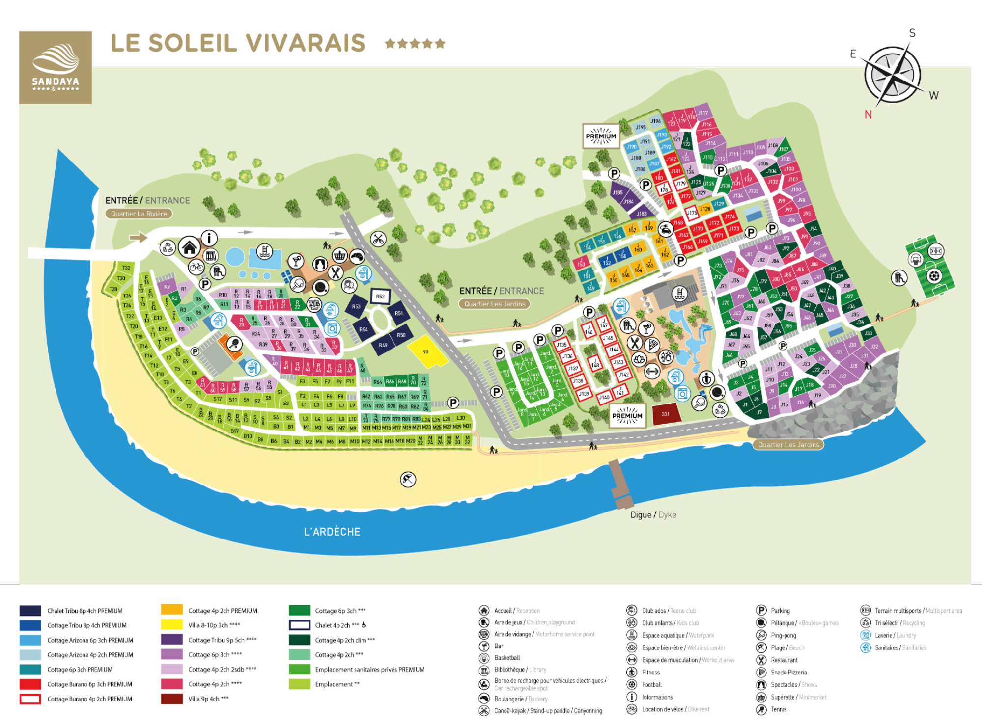 Plattegrond Le Soleil Vivarais