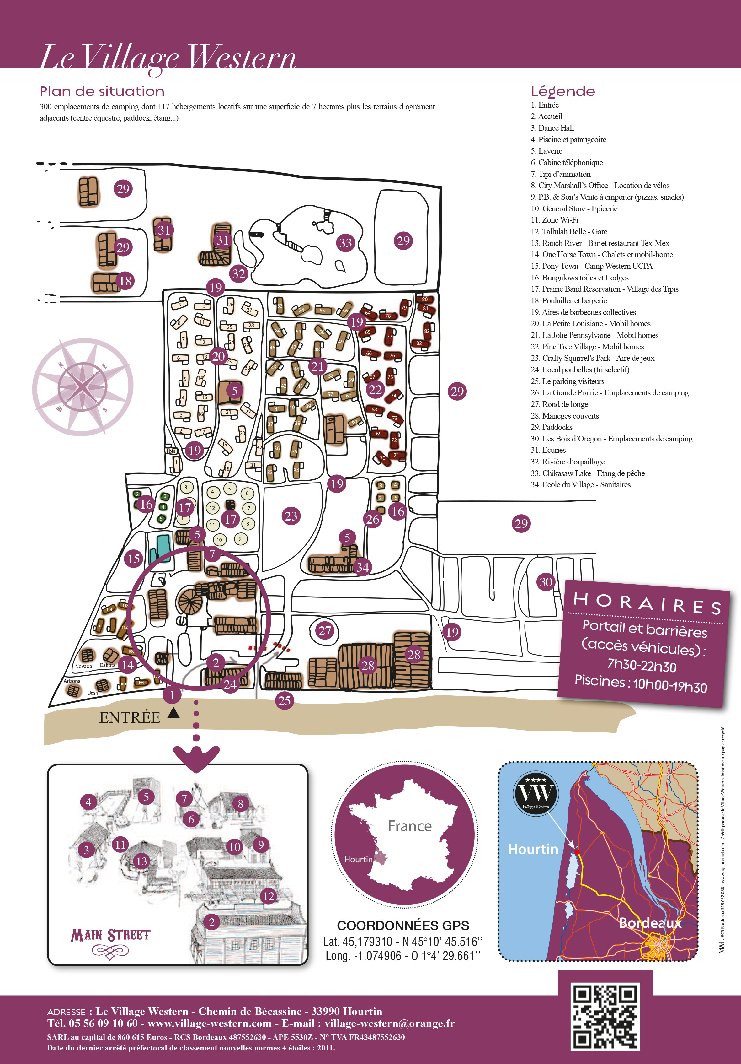 Plattegrond Le Village Western