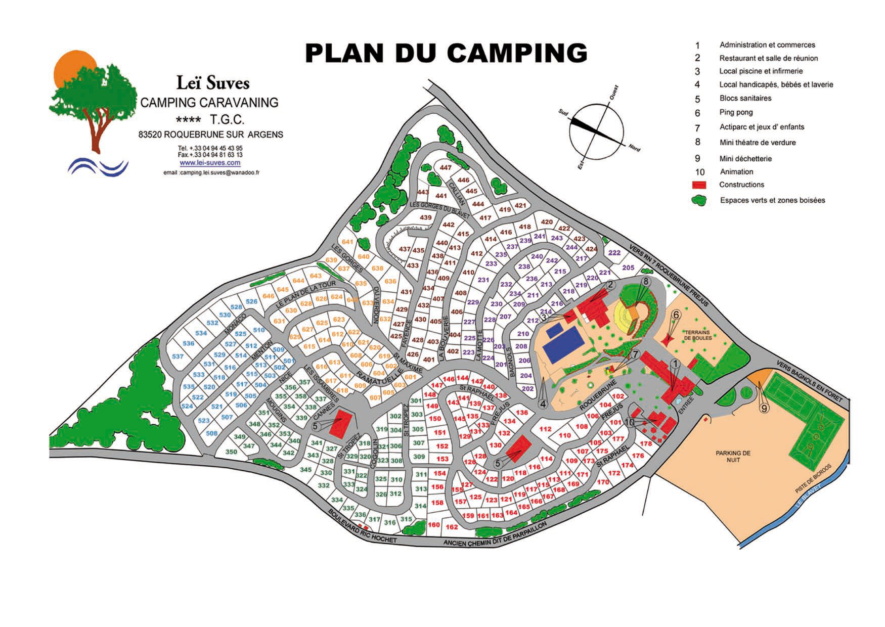 Plattegrond Leï Suves