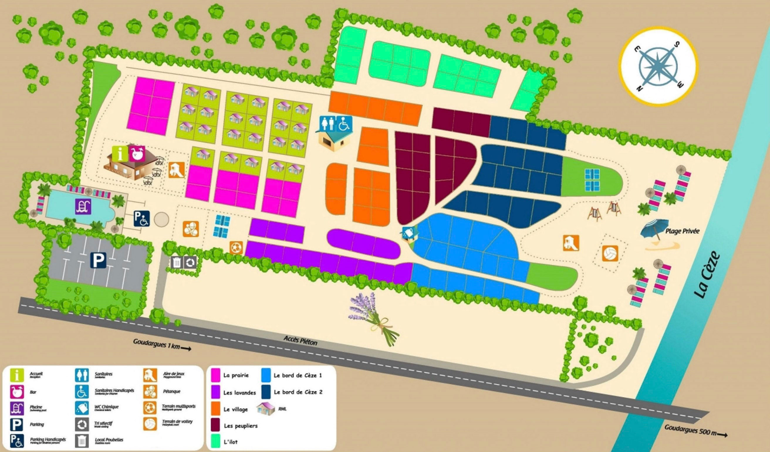 Plattegrond Les Amarines