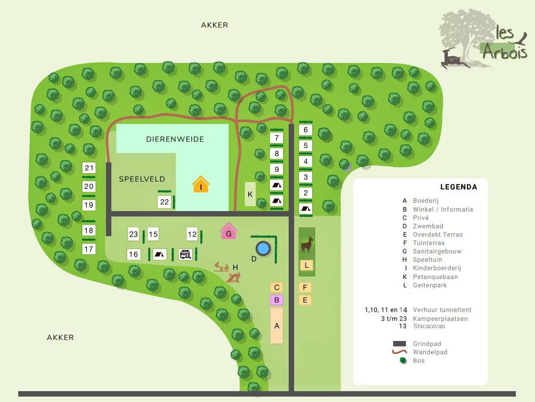 Plattegrond Les Arbois