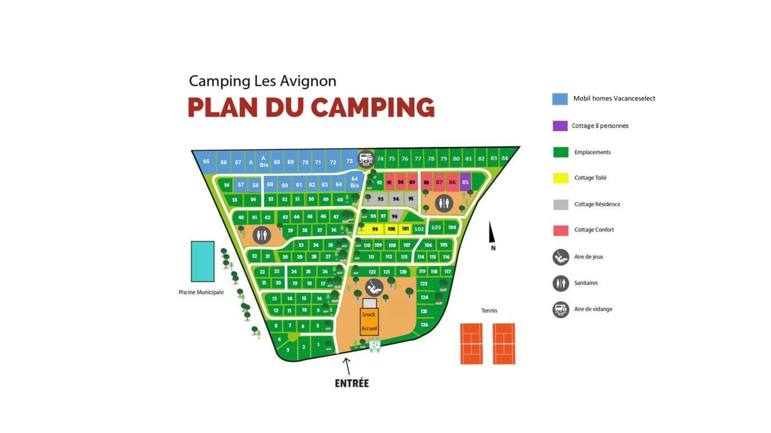 Plattegrond Les Avignon