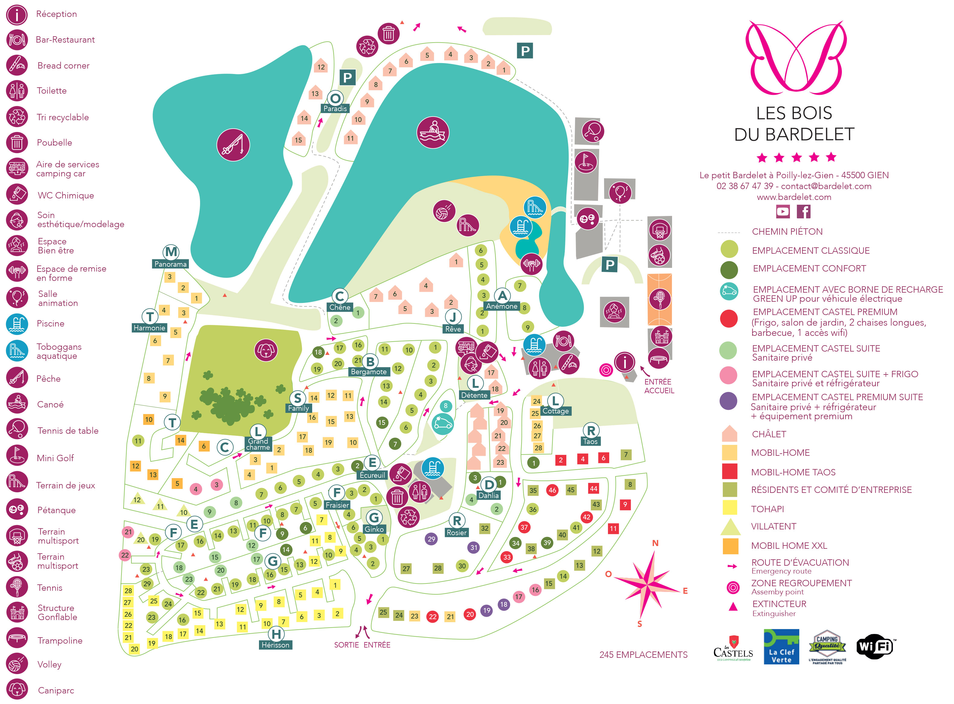 Plattegrond Les Bois du Bardelet