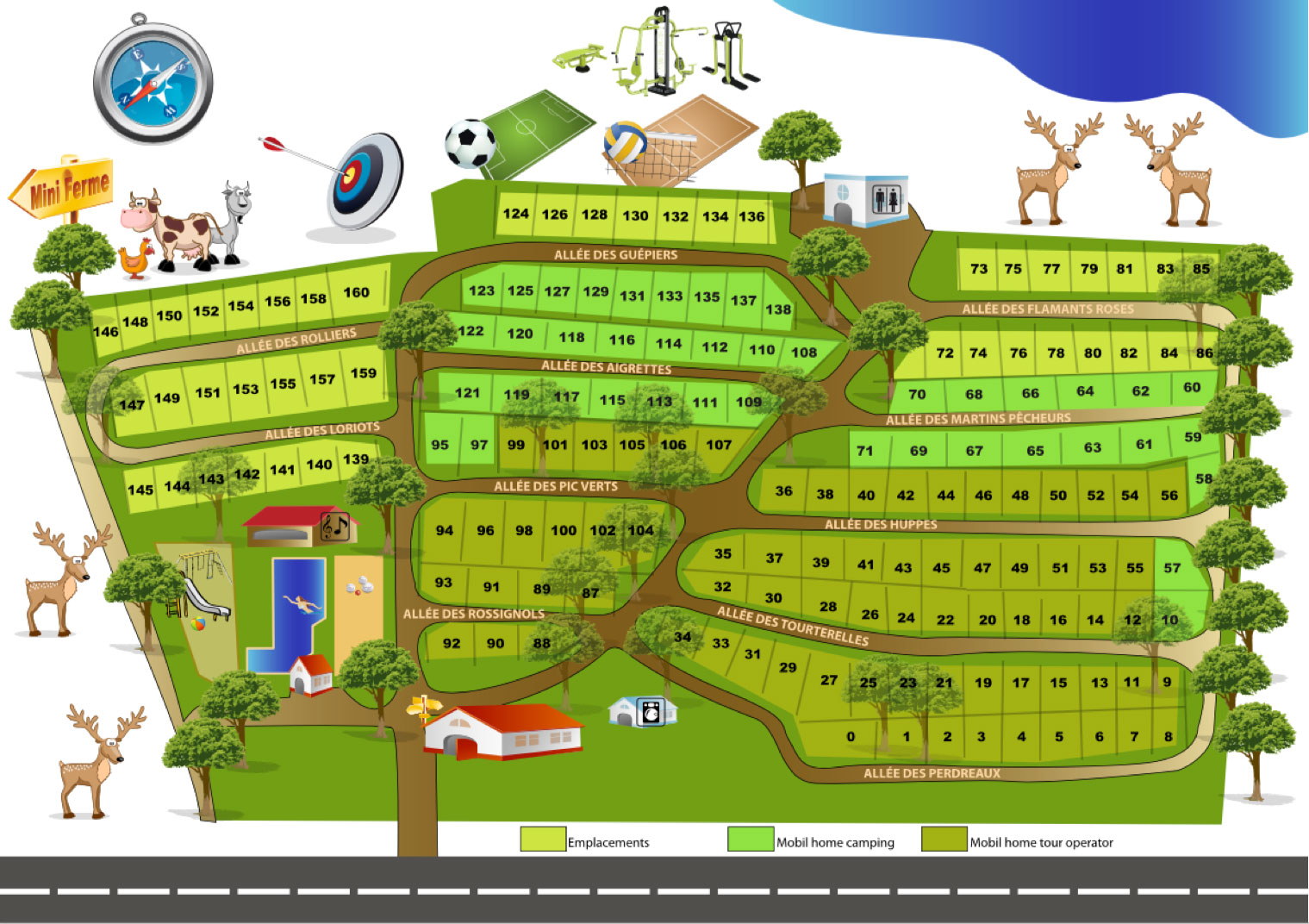 Plattegrond Les Fontaines (Canet)