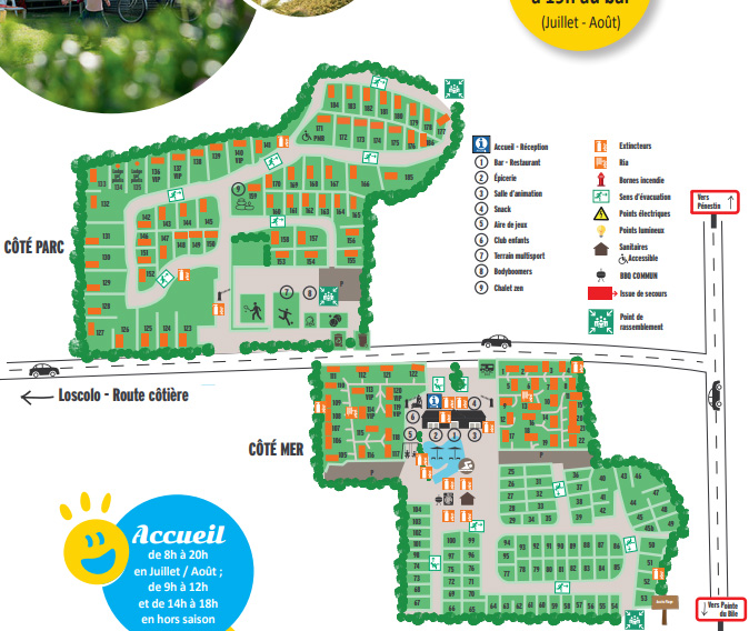 Plattegrond Les Iles Pénestin