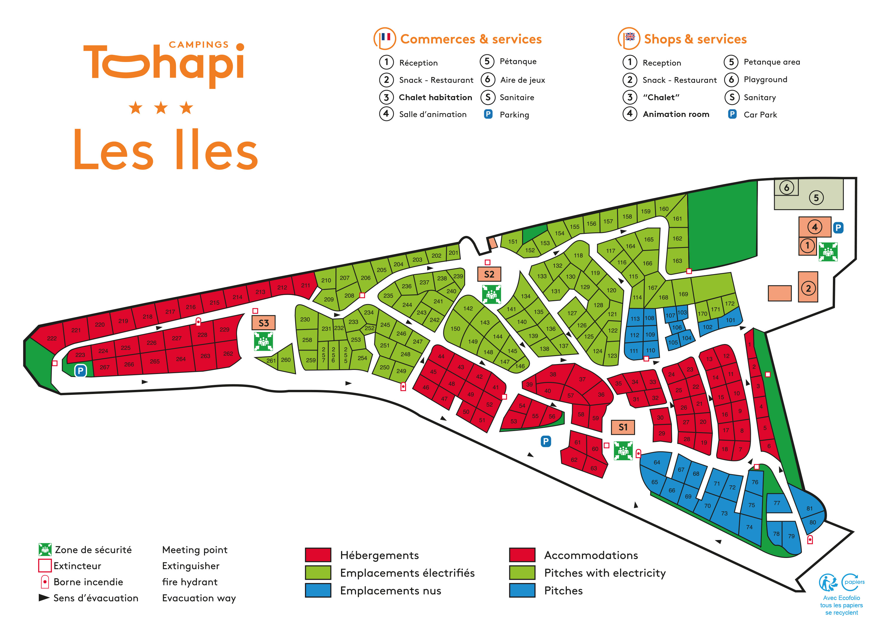 Plattegrond Les Iles 