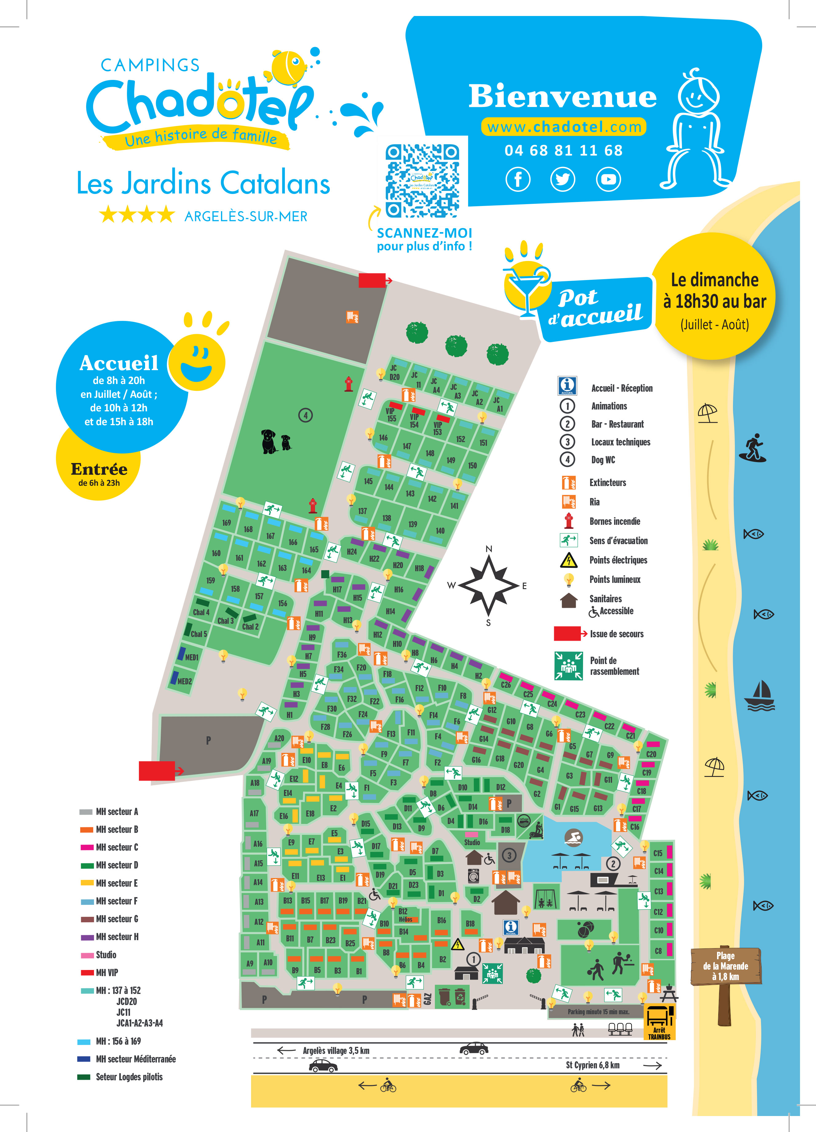 Plattegrond Les Jardins Catalans