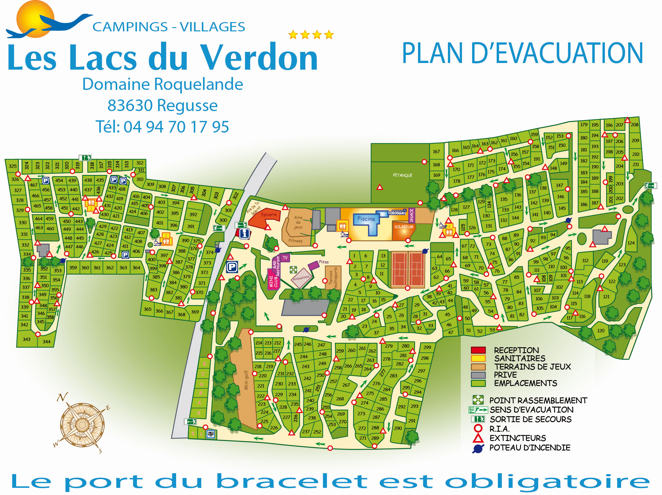 Plattegrond Les Lacs du Verdon