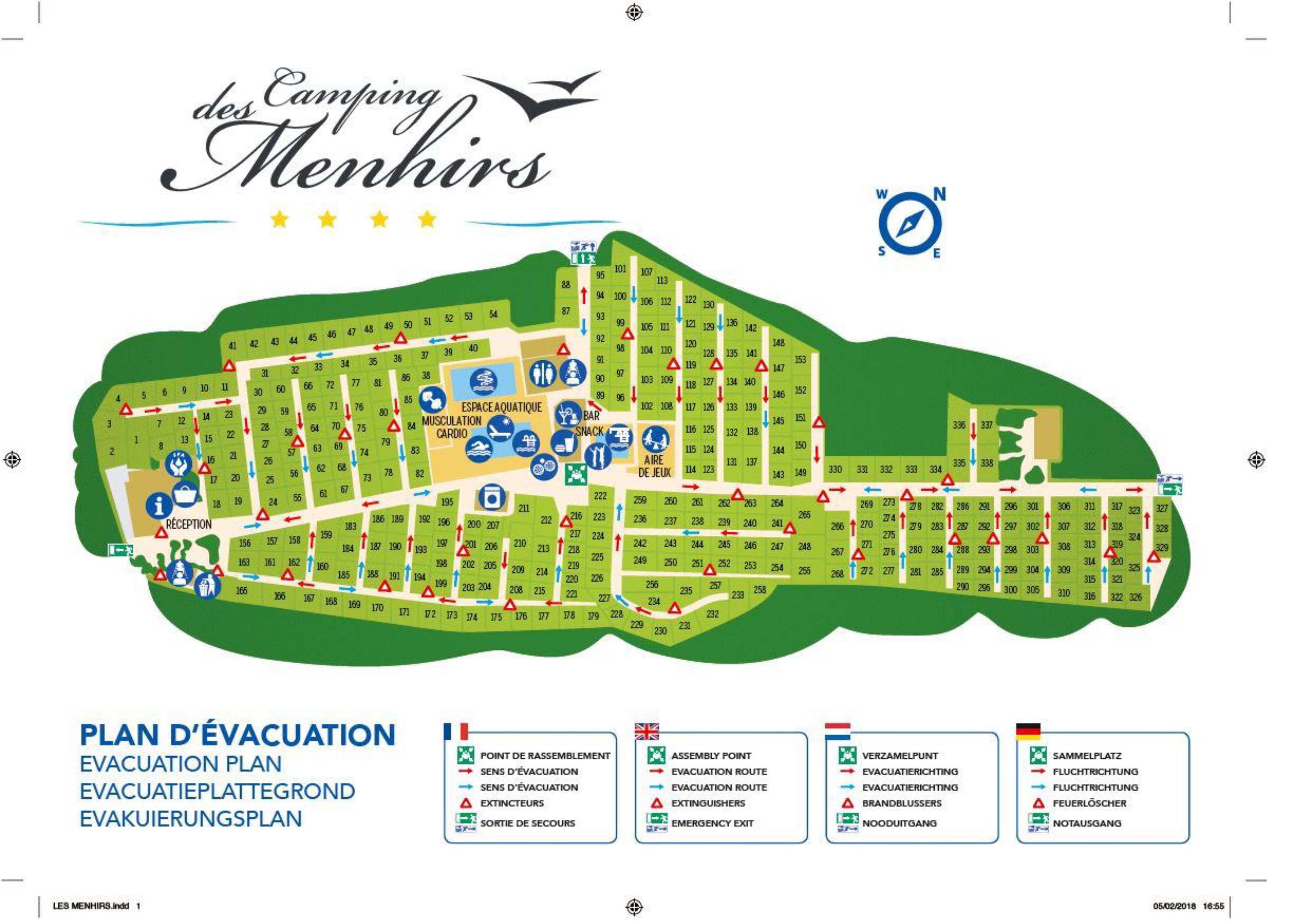 Plattegrond Les Menhirs