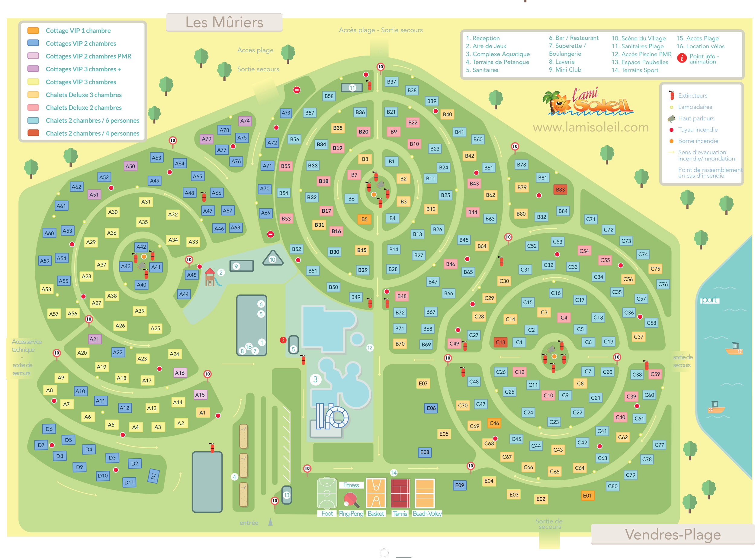 Plattegrond Les Mûriers