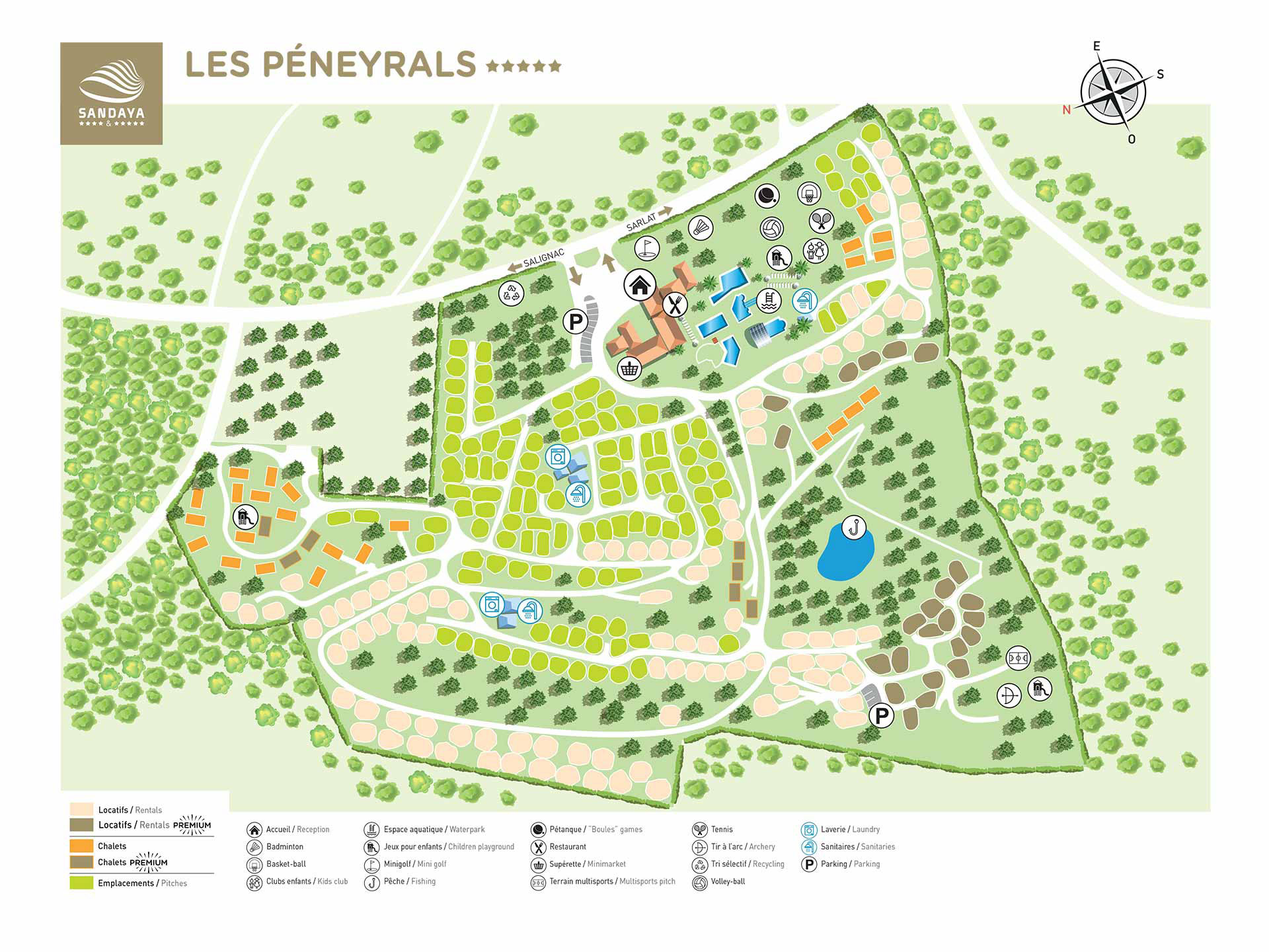 Plattegrond Les Péneyrals