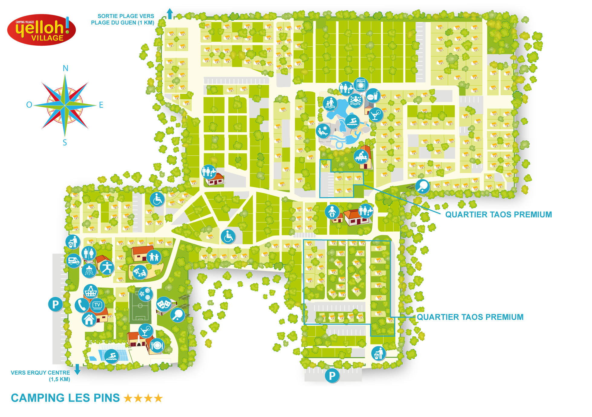 Plattegrond Les Pins