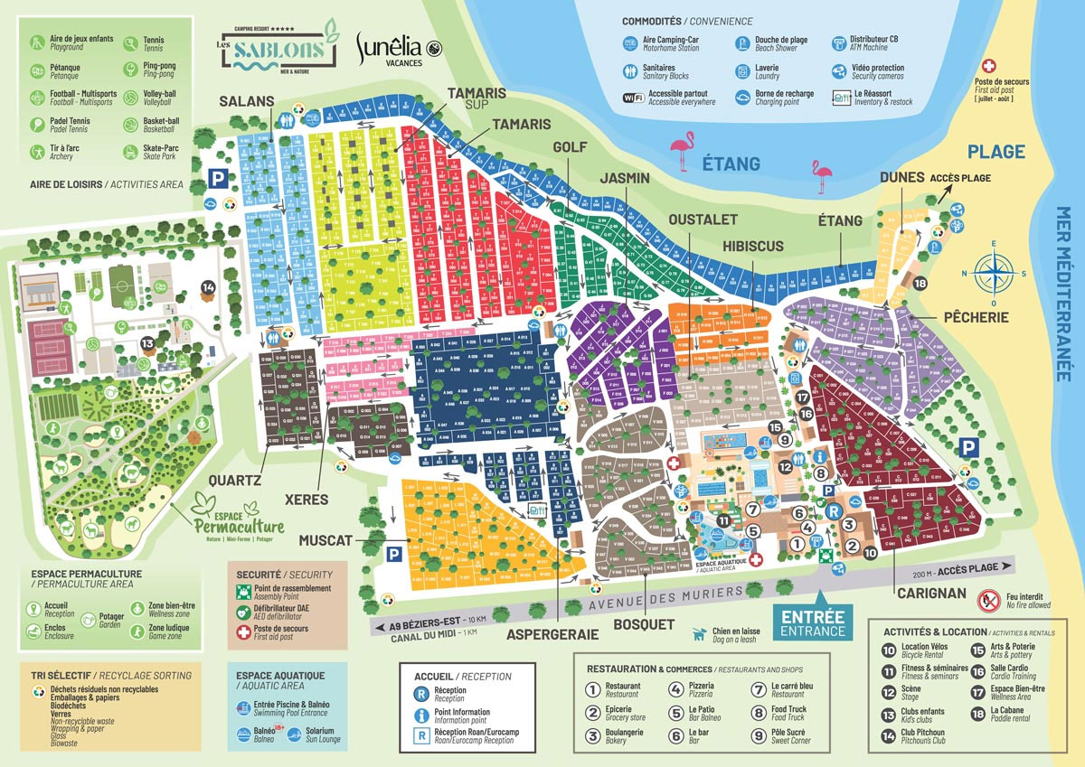 Plattegrond Les Sablons