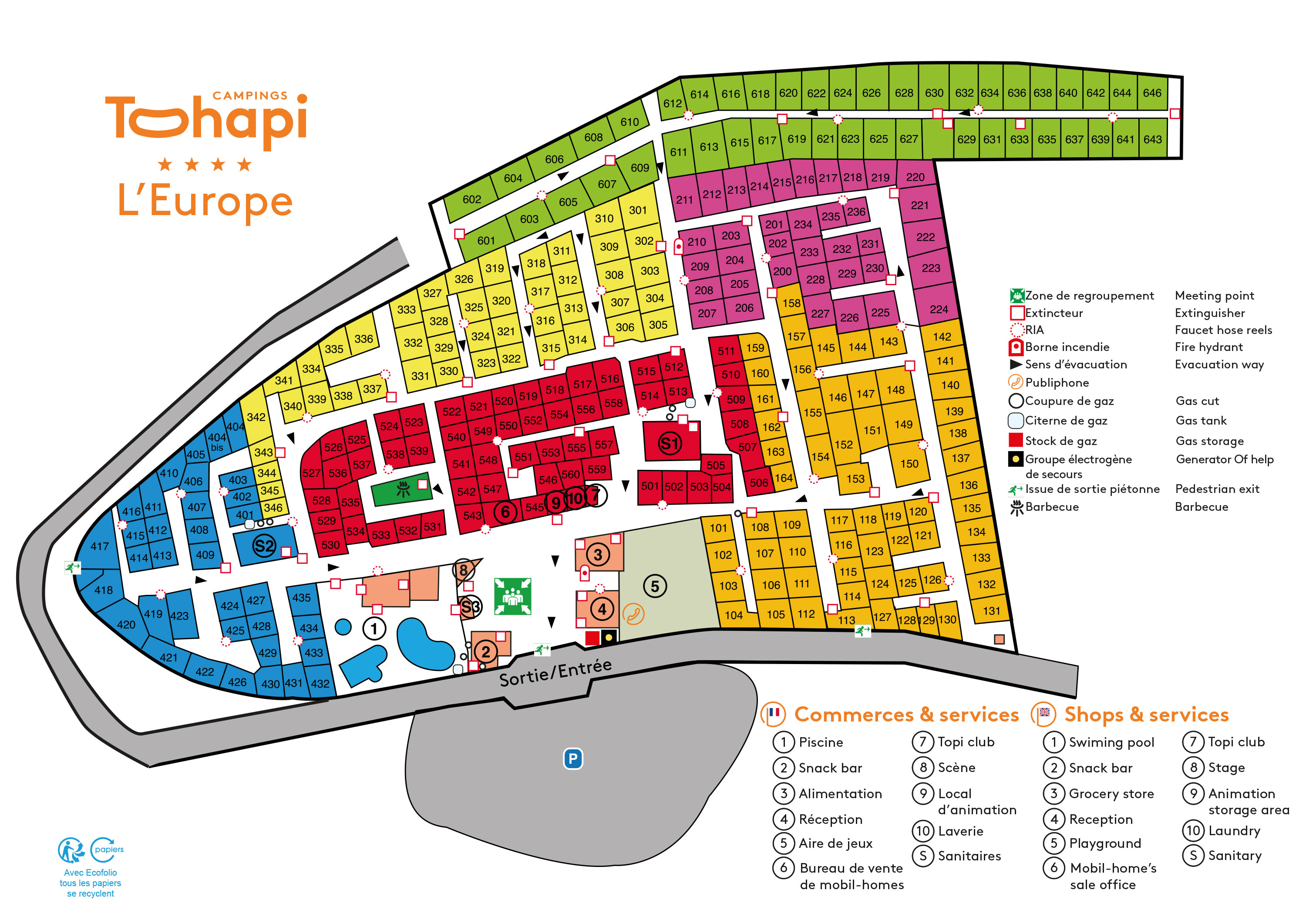 Plattegrond Les Salins de la Gardiole
