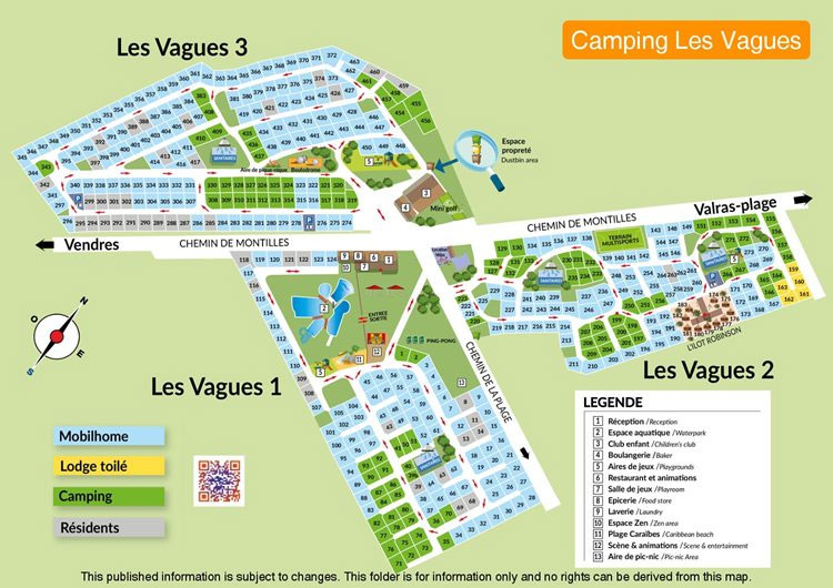 Plattegrond Les Vagues