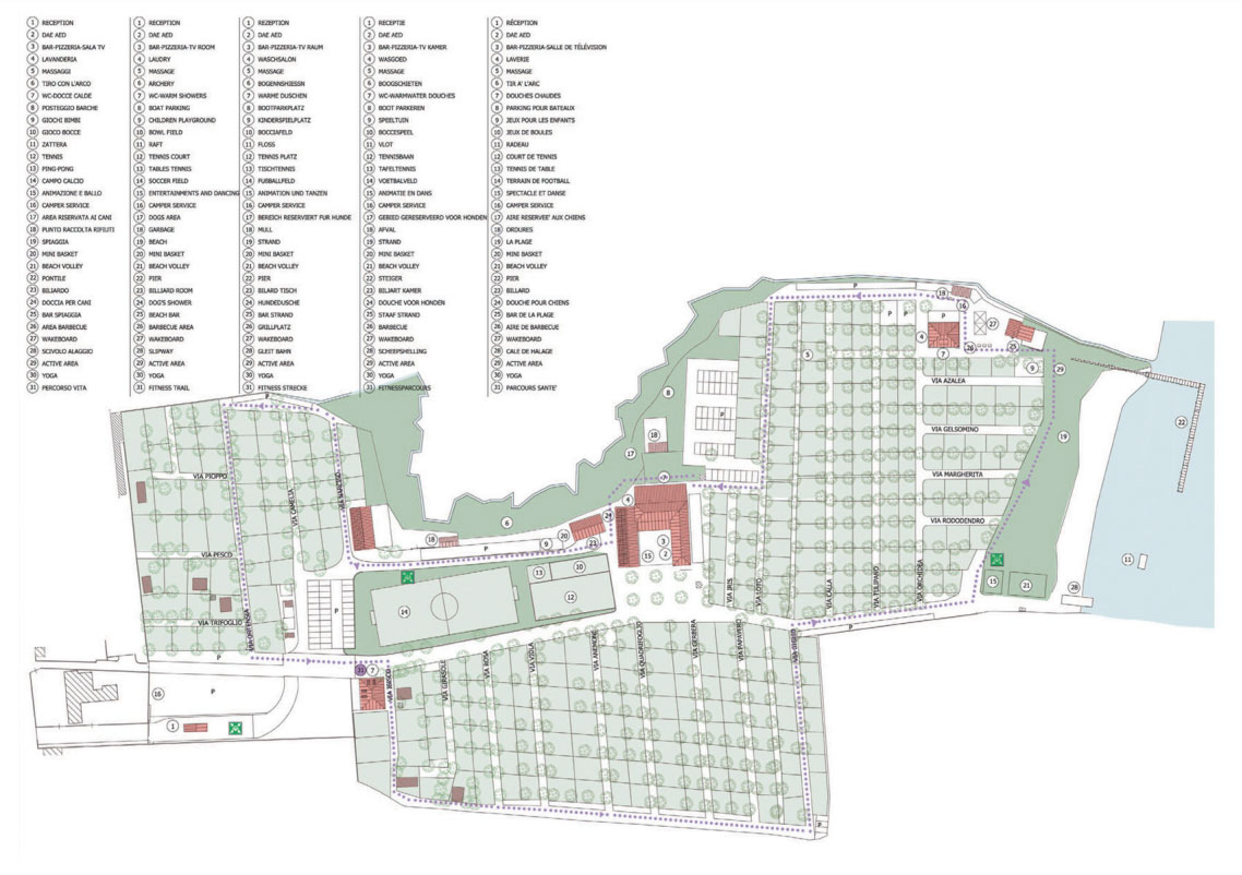 Plattegrond Lido Verbano