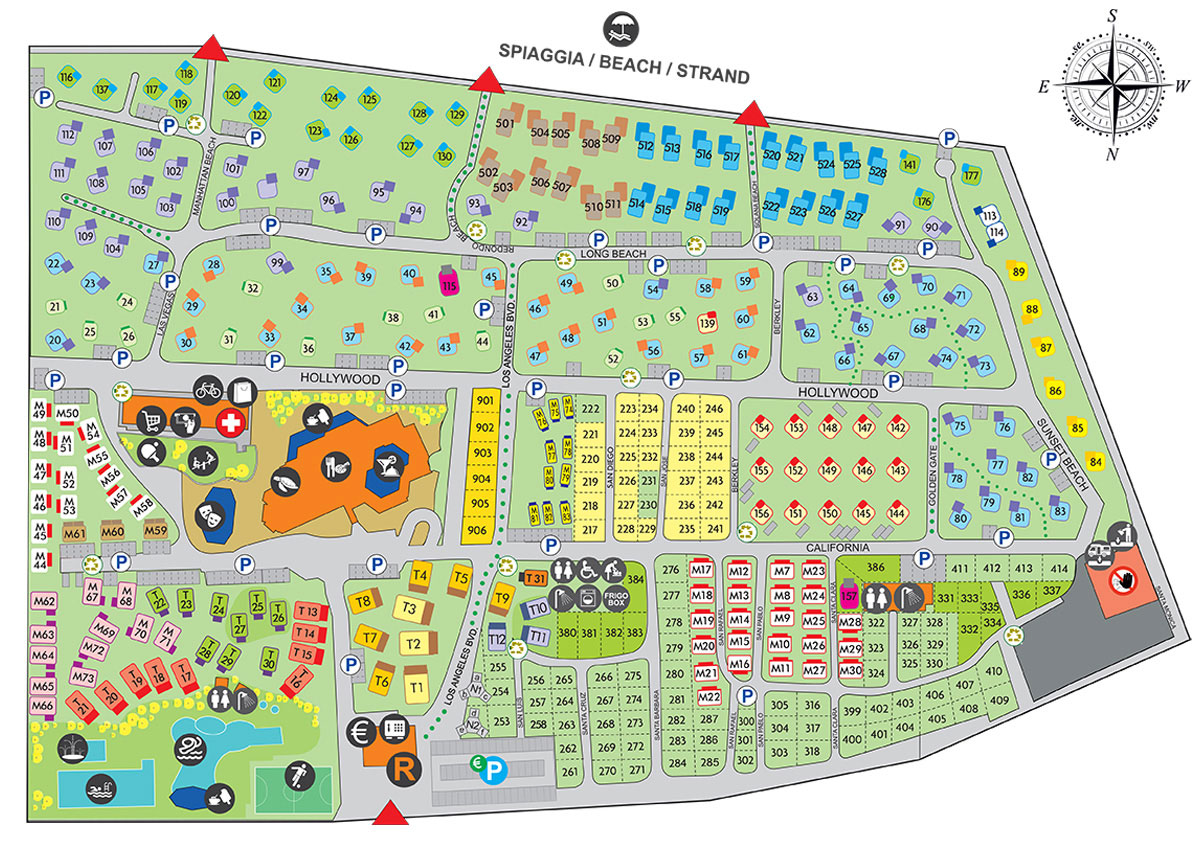 Plattegrond Malibu Beach