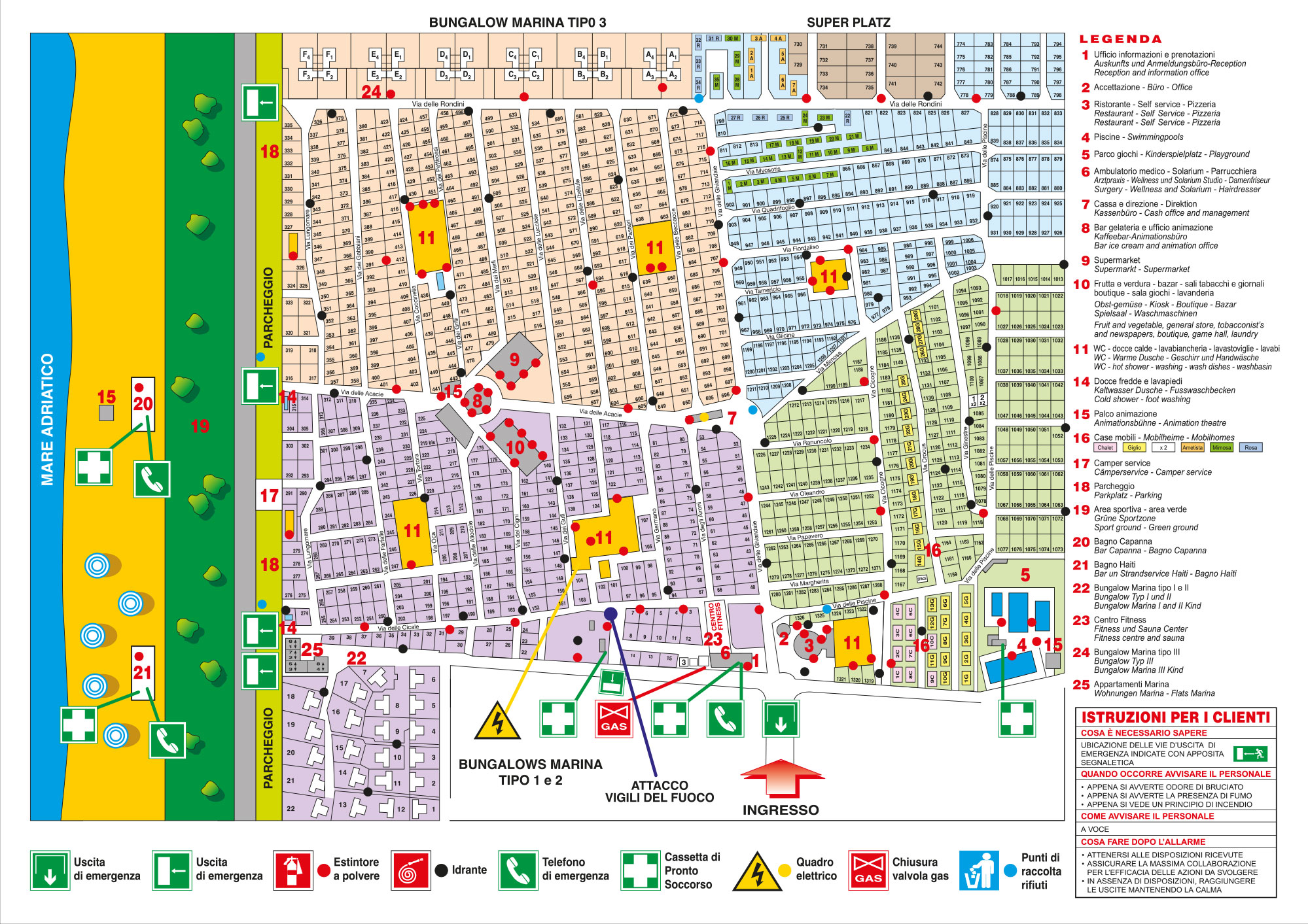 Plattegrond Mare e Pineta