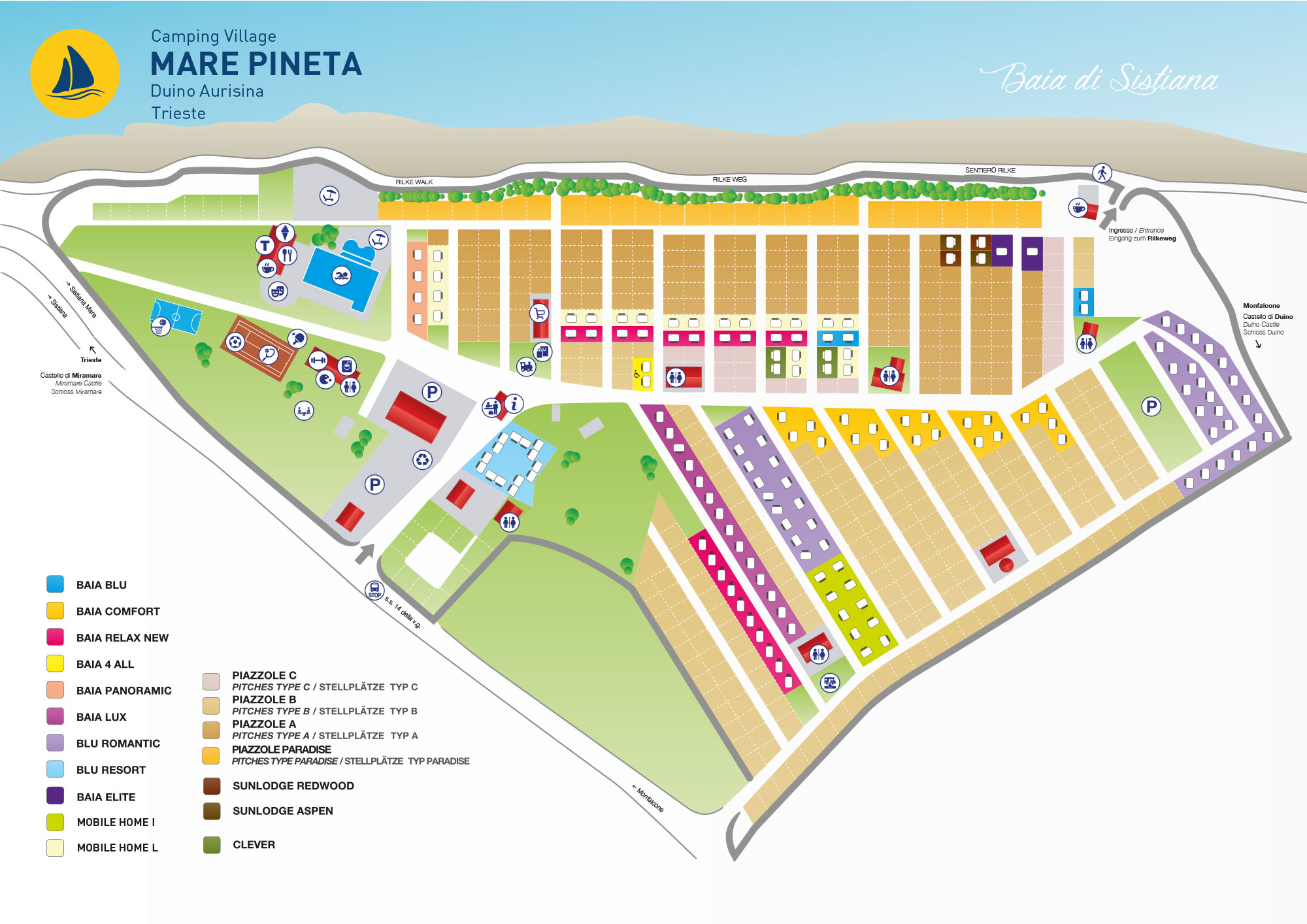 Plattegrond Mare Pineta