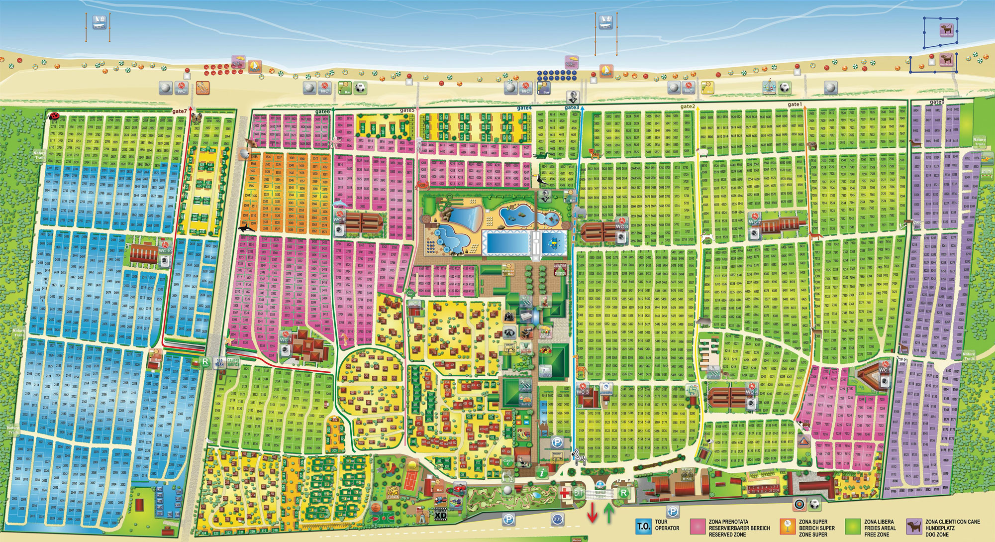 Plattegrond Marina di Venezia