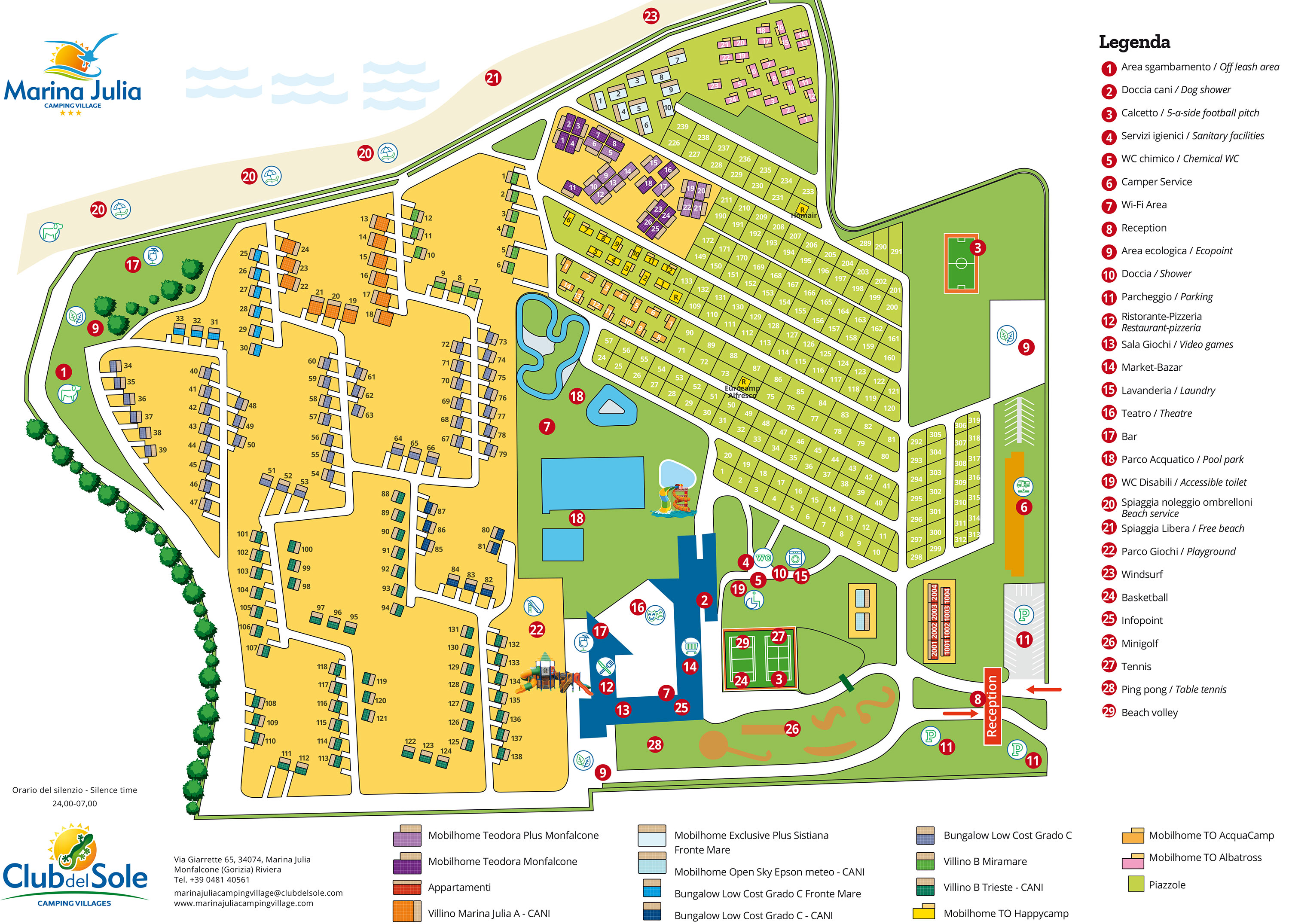 Plattegrond Marina Julia Family Village