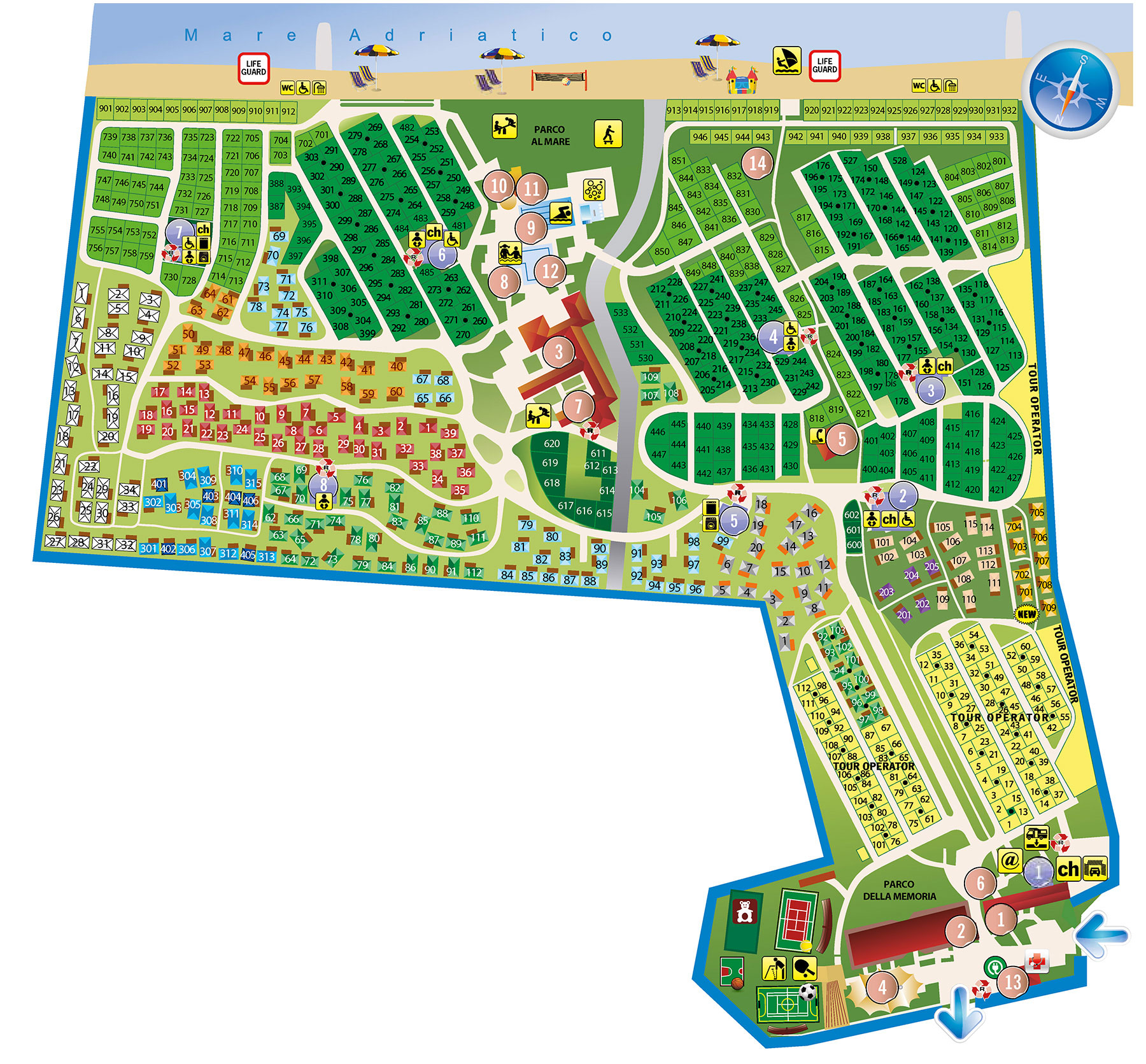 Plattegrond Mediterraneo