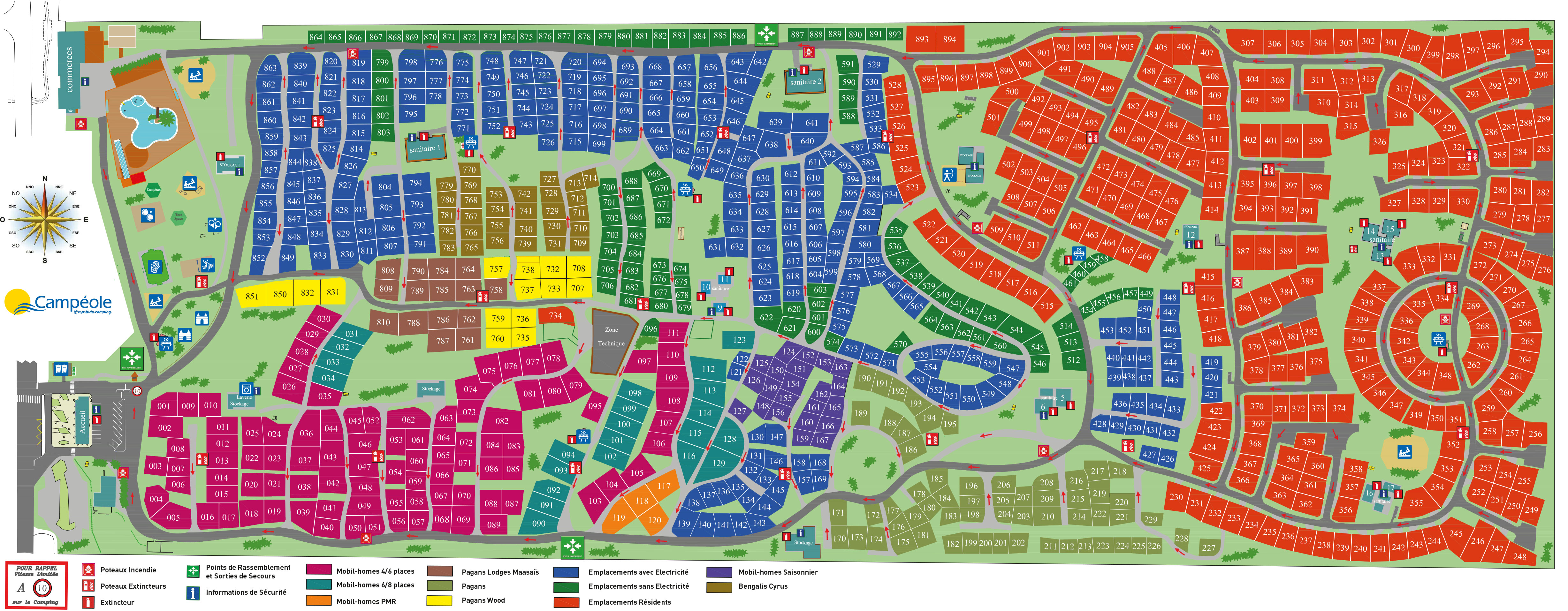 Plattegrond Médoc Plage