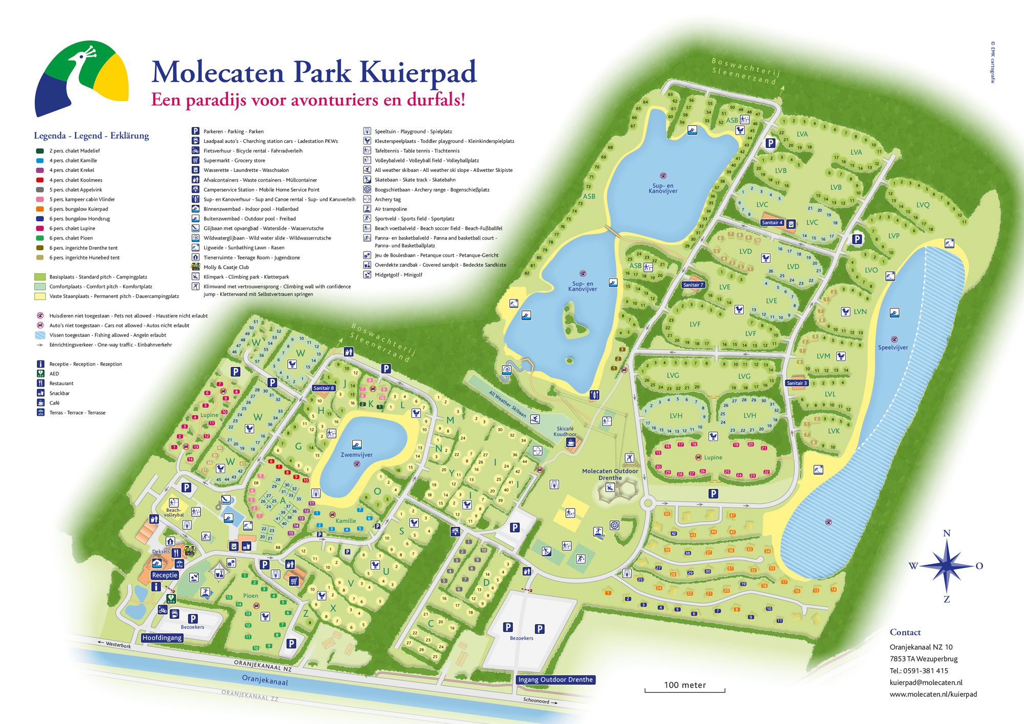 Plattegrond Molecaten Park Kuierpad