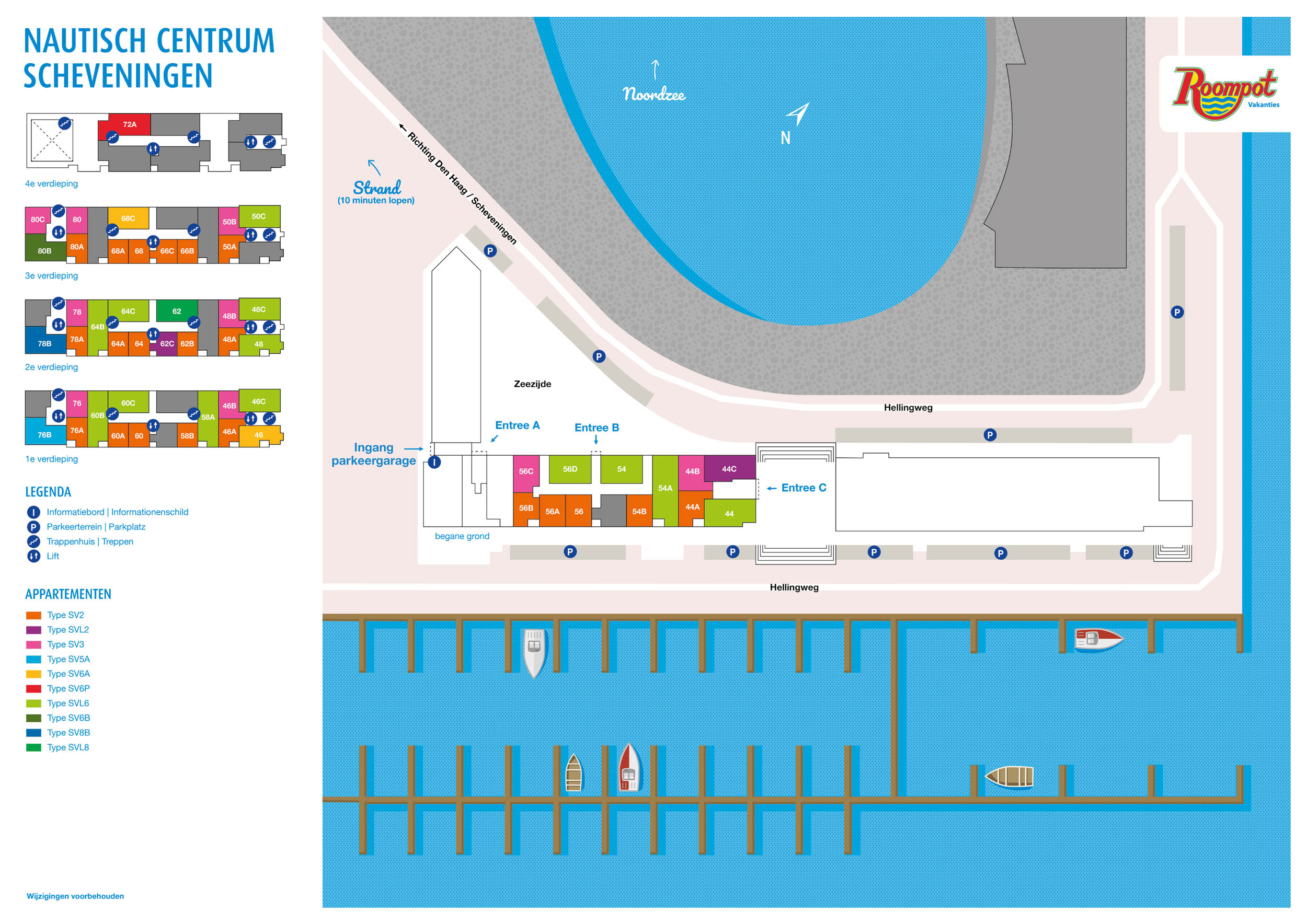 Plattegrond Nautisch Centrum Scheveningen