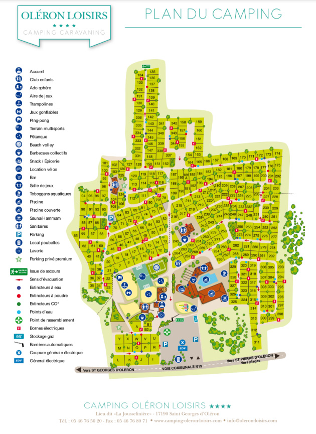 Plattegrond Oléron Loisirs