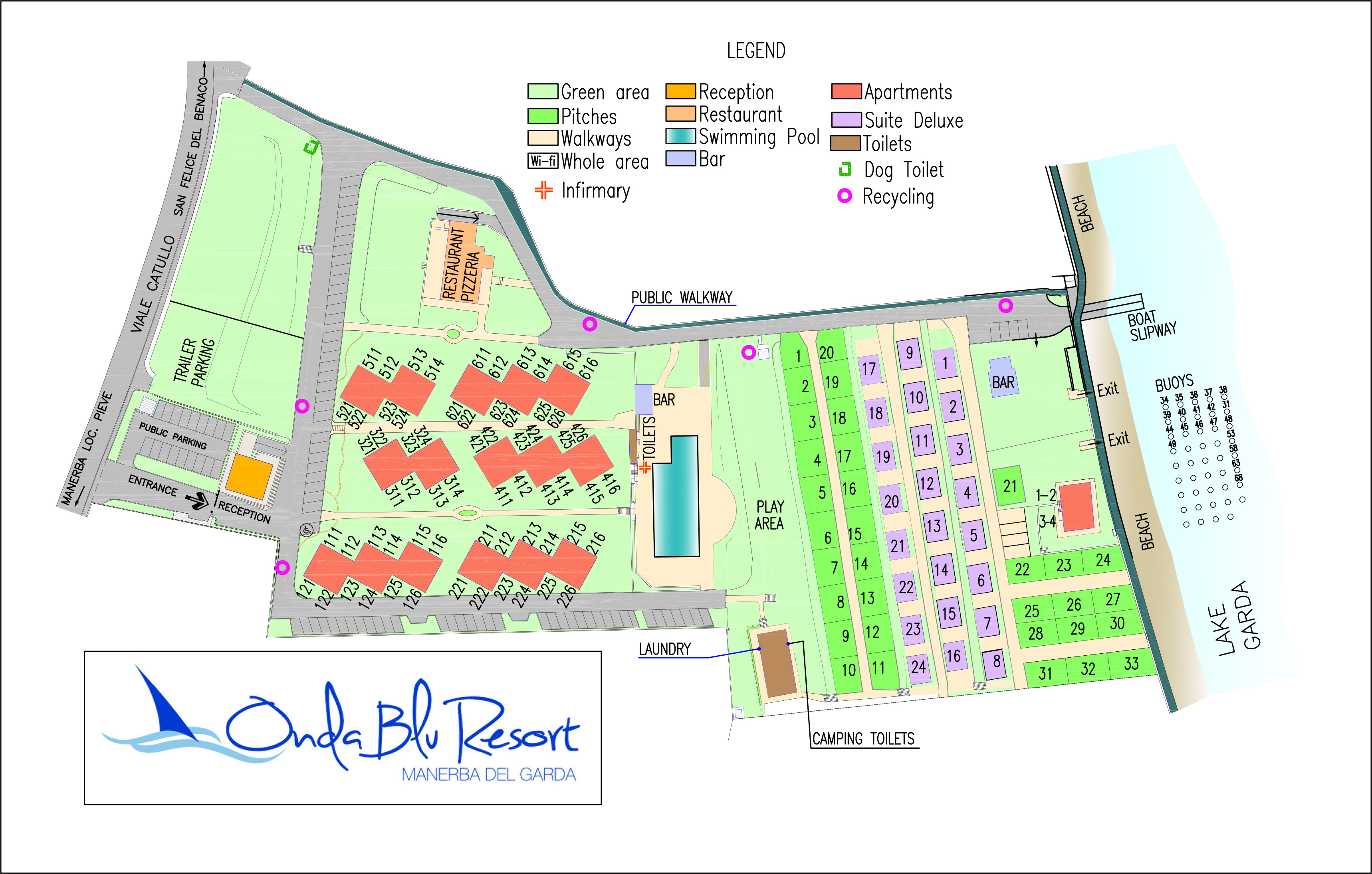 Plattegrond Onda Blu