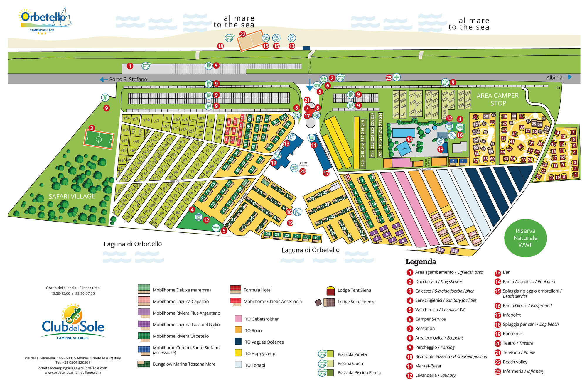 Plattegrond Orbetello Family Village