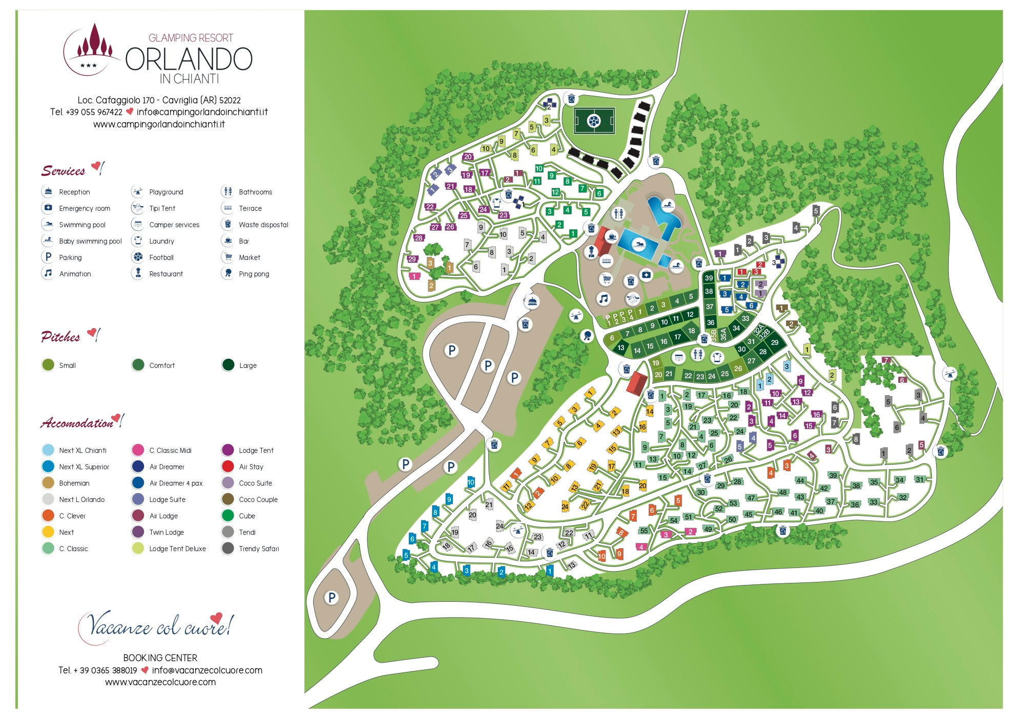 Plattegrond Orlando in Chianti Glamping Resort