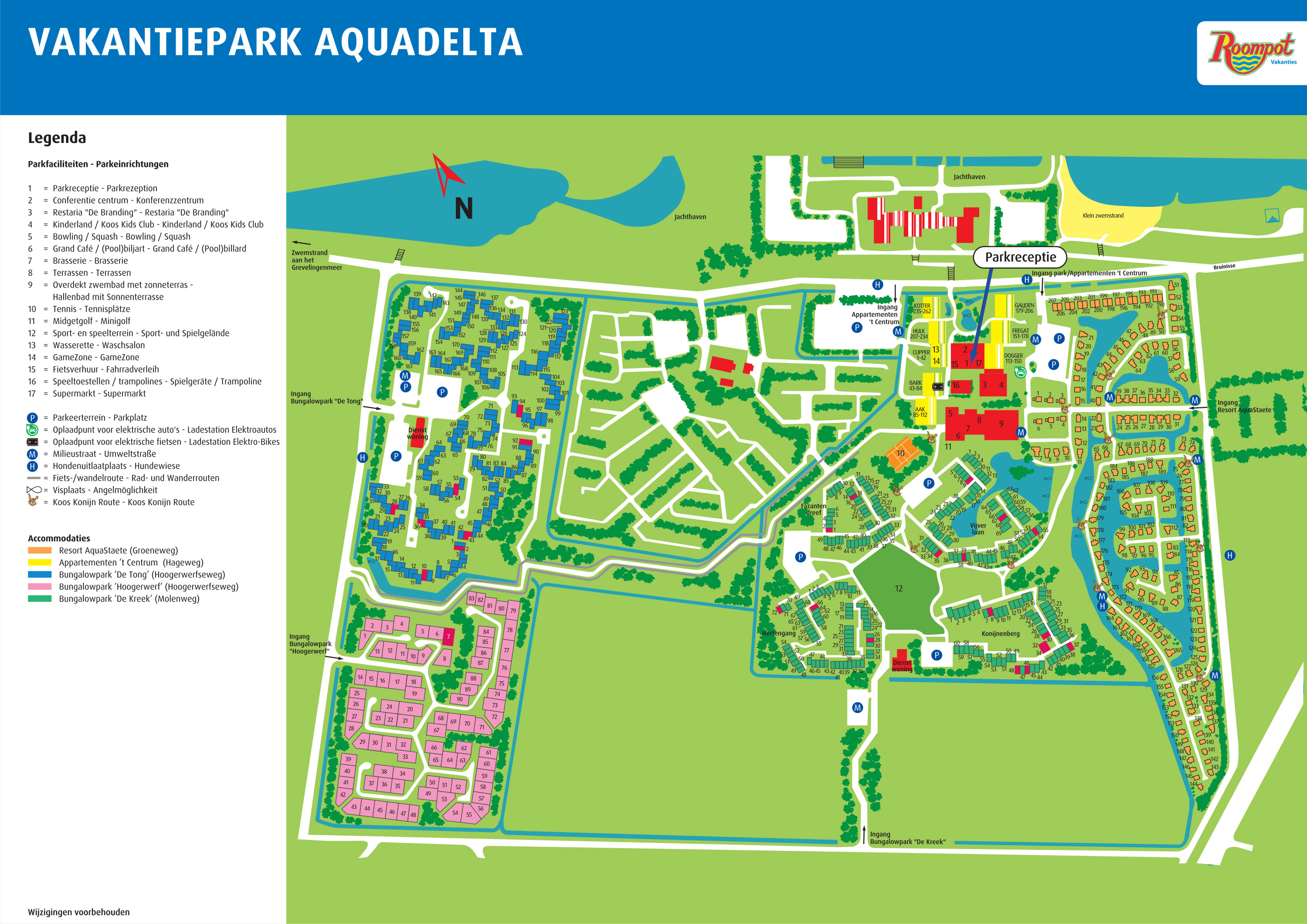 Plattegrond Parc Aquadelta