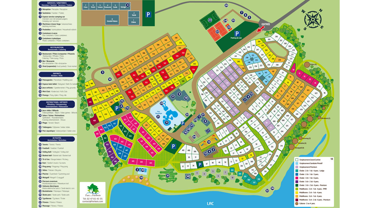 Plattegrond Parc de Fierbois