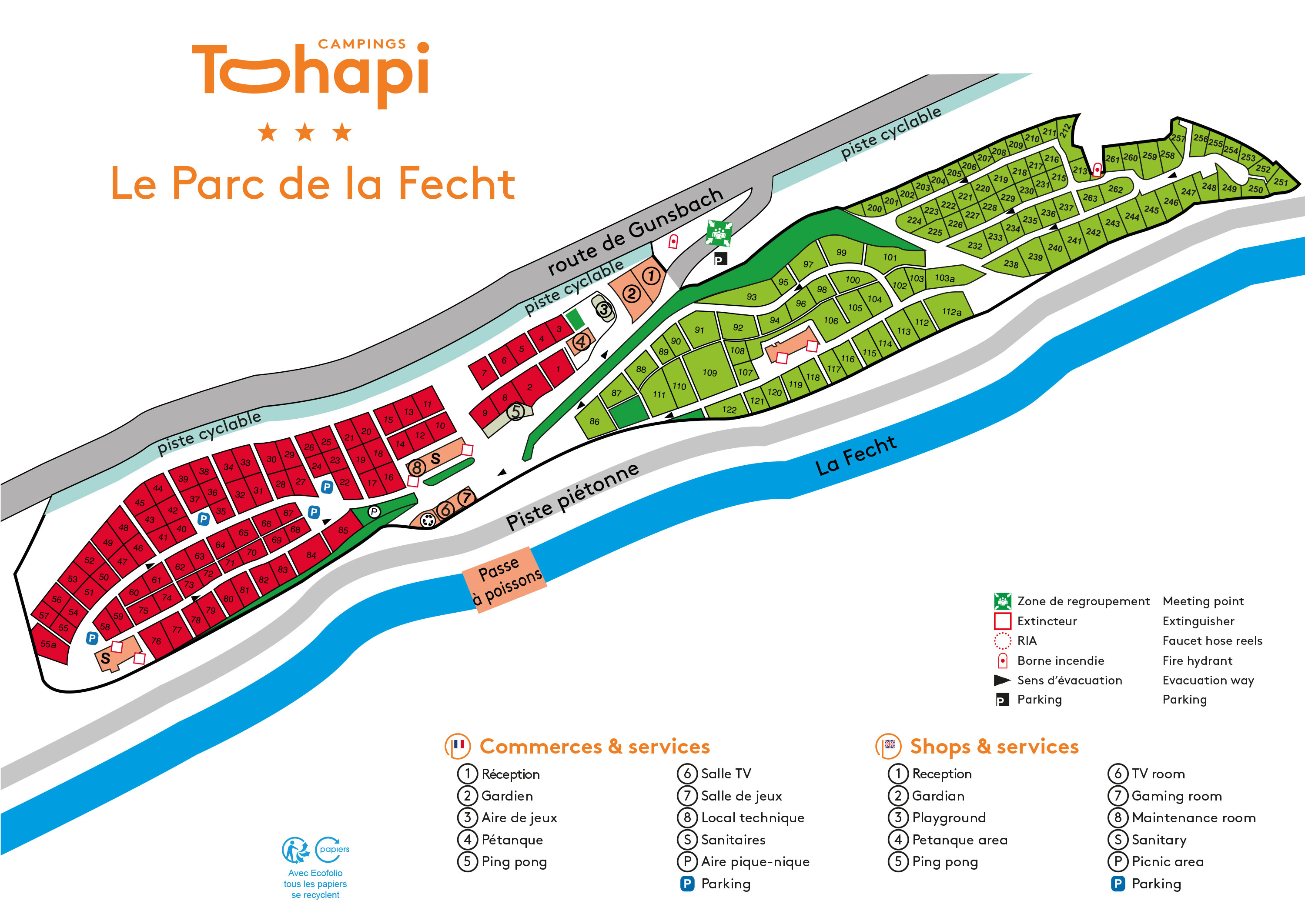 Plattegrond Parc de la Fecht