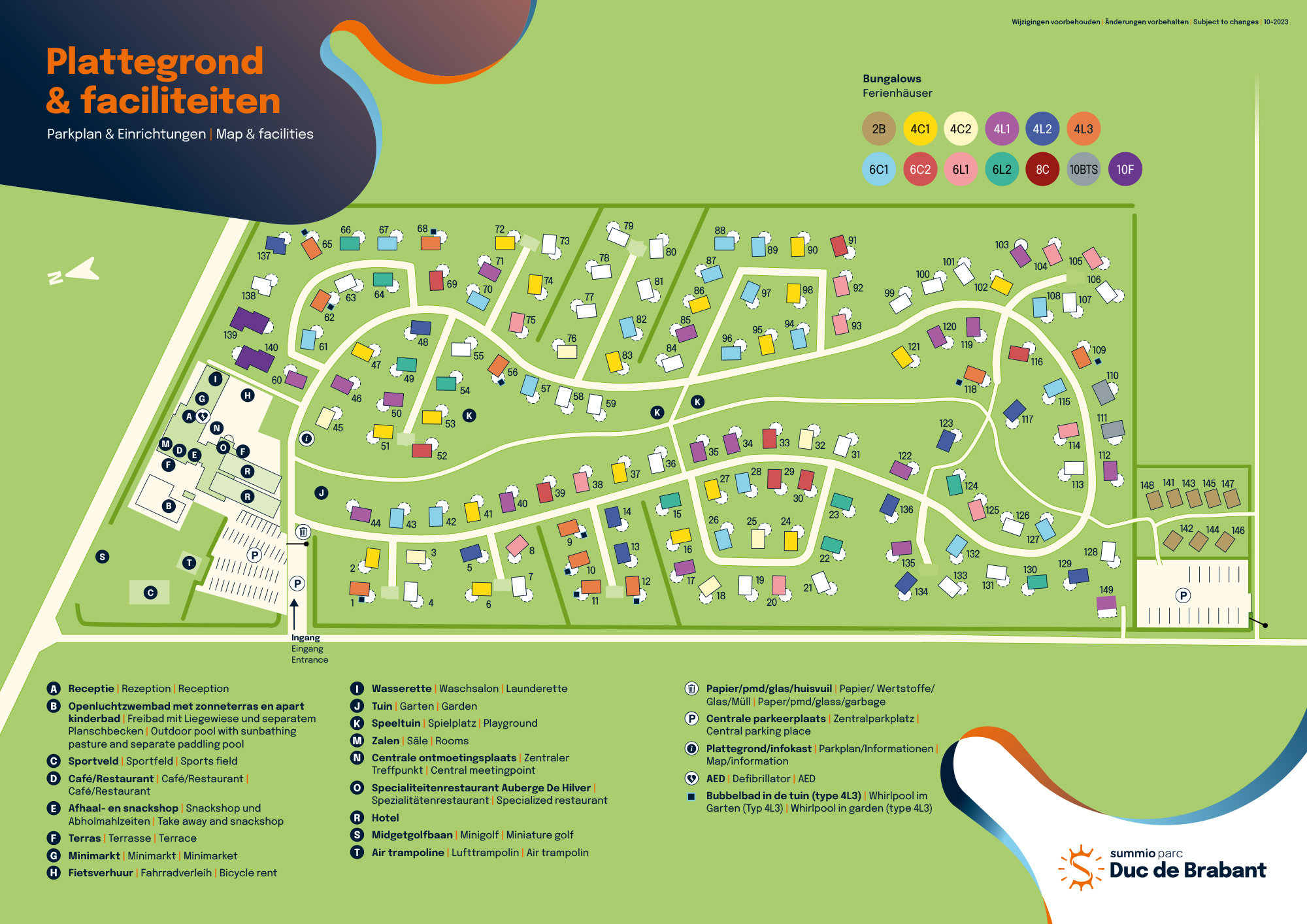 Plattegrond Parc Duc de Brabant