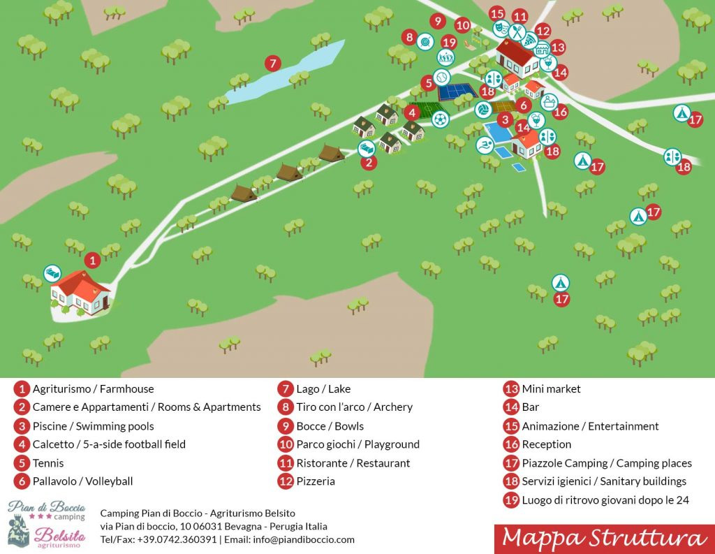 Plattegrond Pian di Boccio