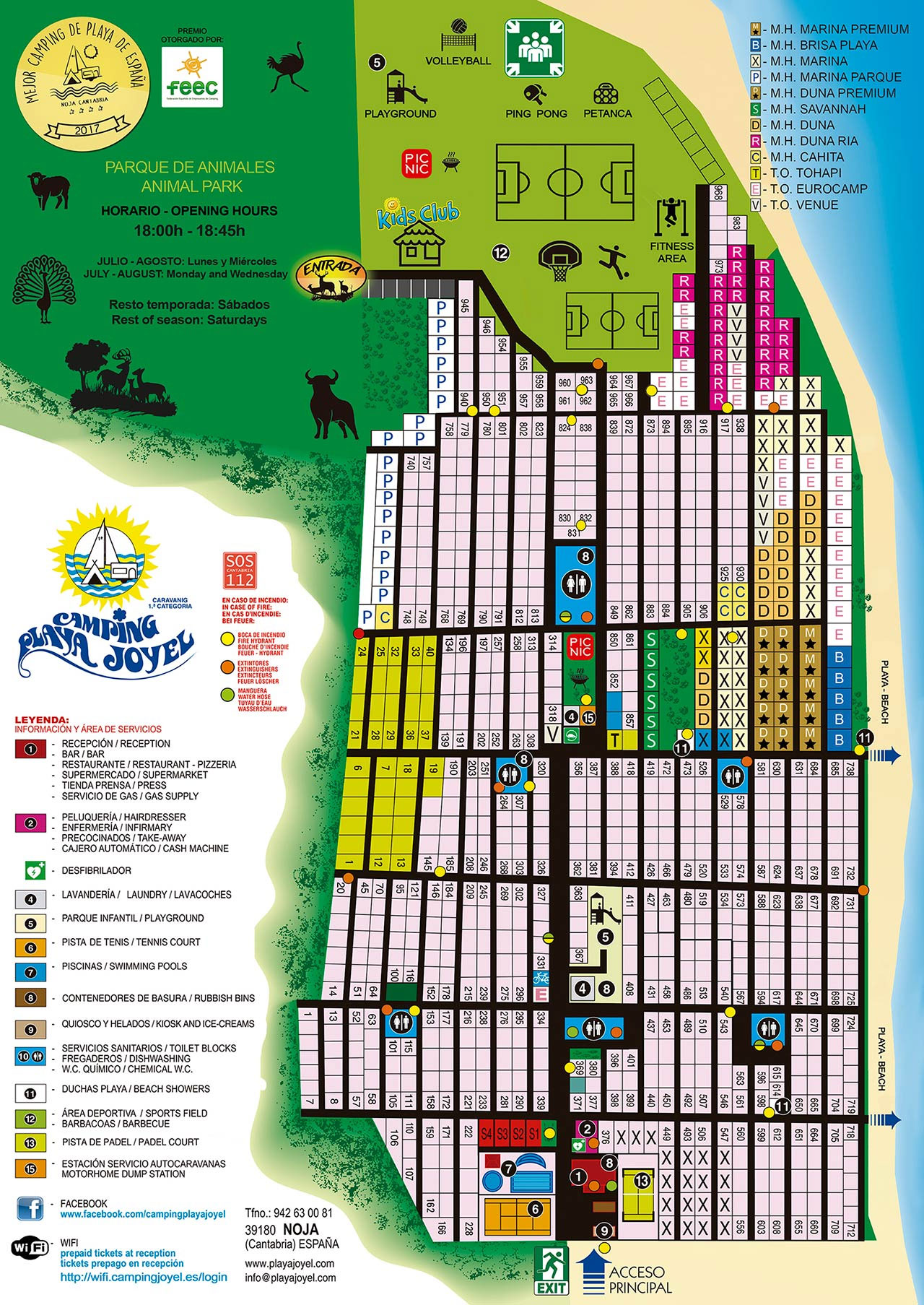 Plattegrond Playa Joyel