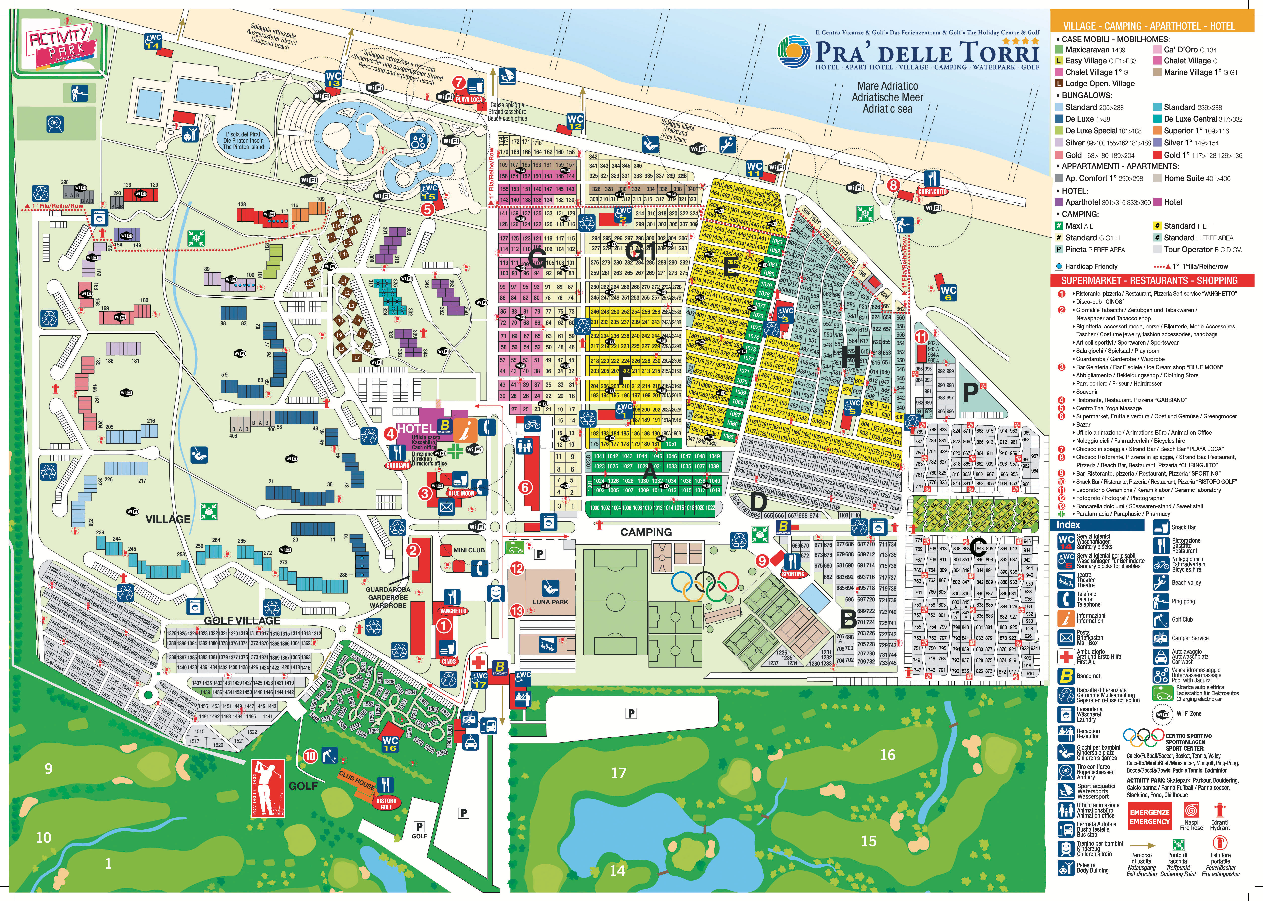 Plattegrond Pra' delle Torri