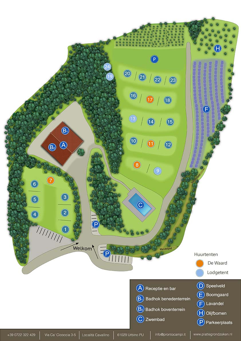 Plattegrond Pronto Campi