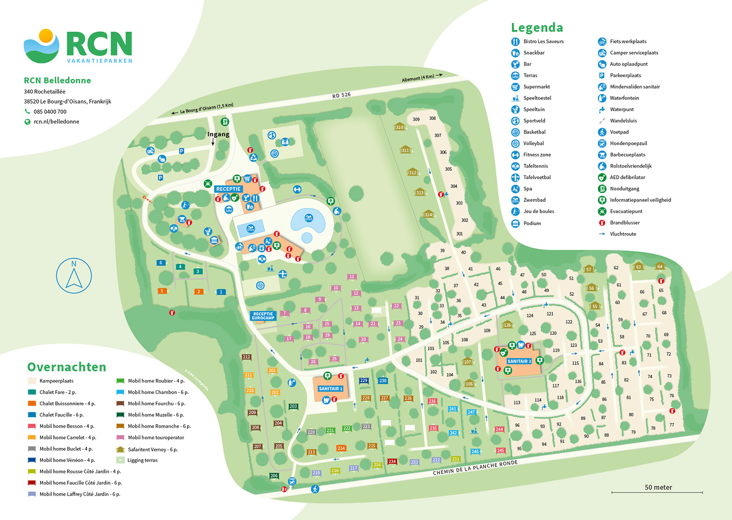 Plattegrond RCN Belledonne