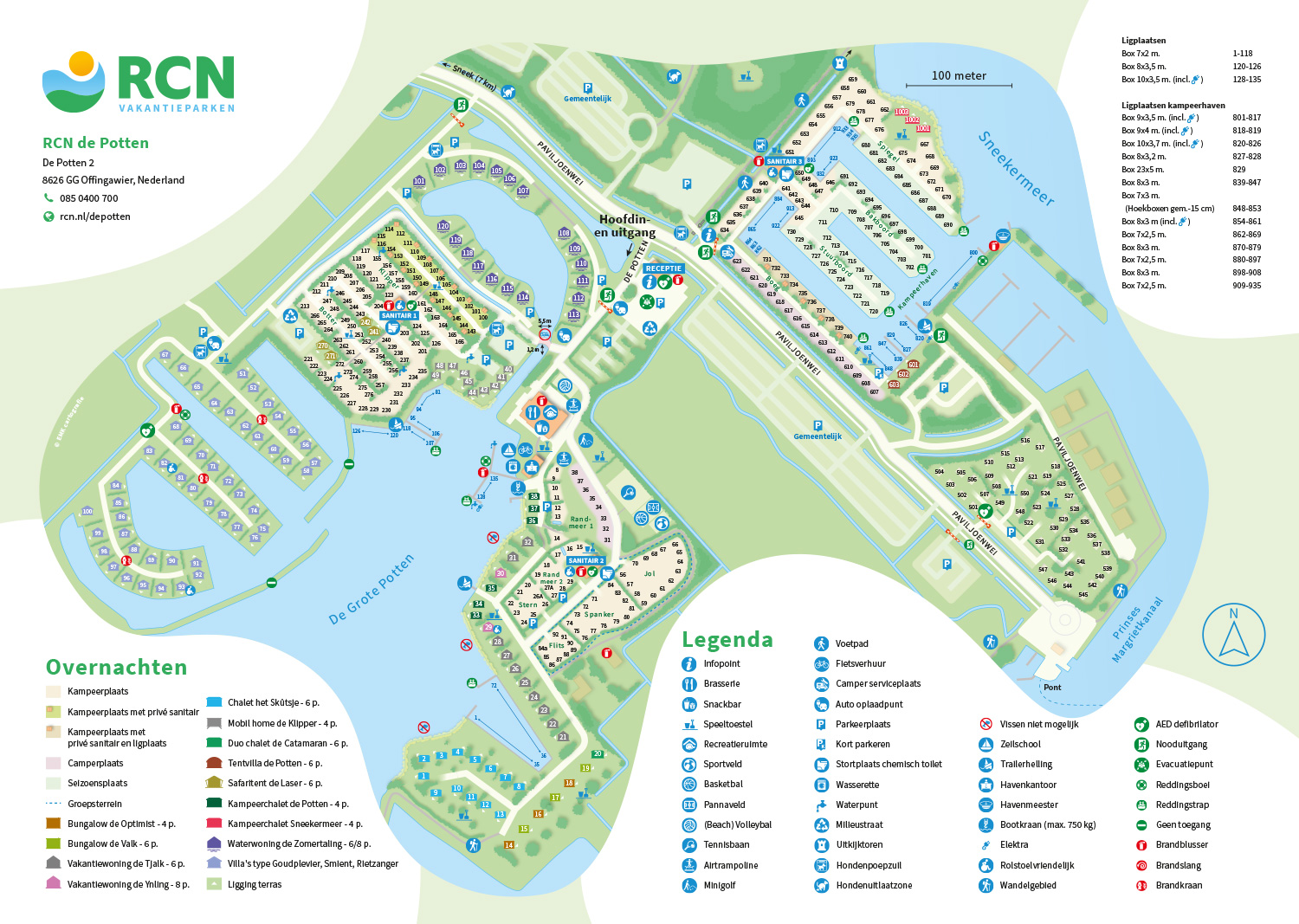 Plattegrond RCN de Potten