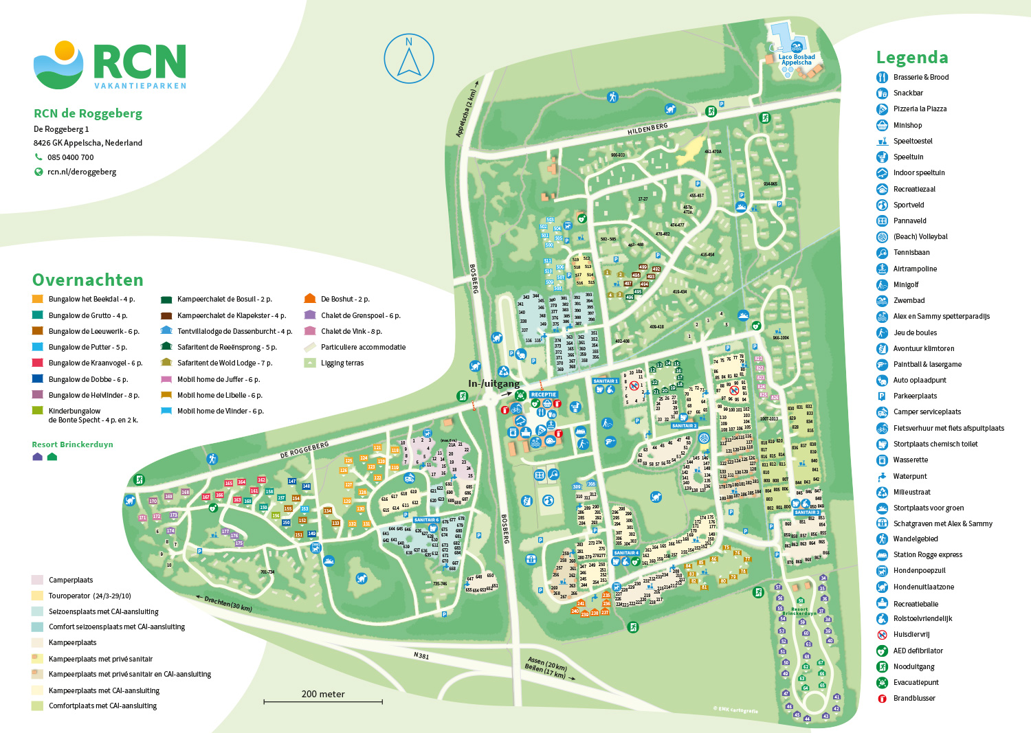 Plattegrond RCN de Roggeberg